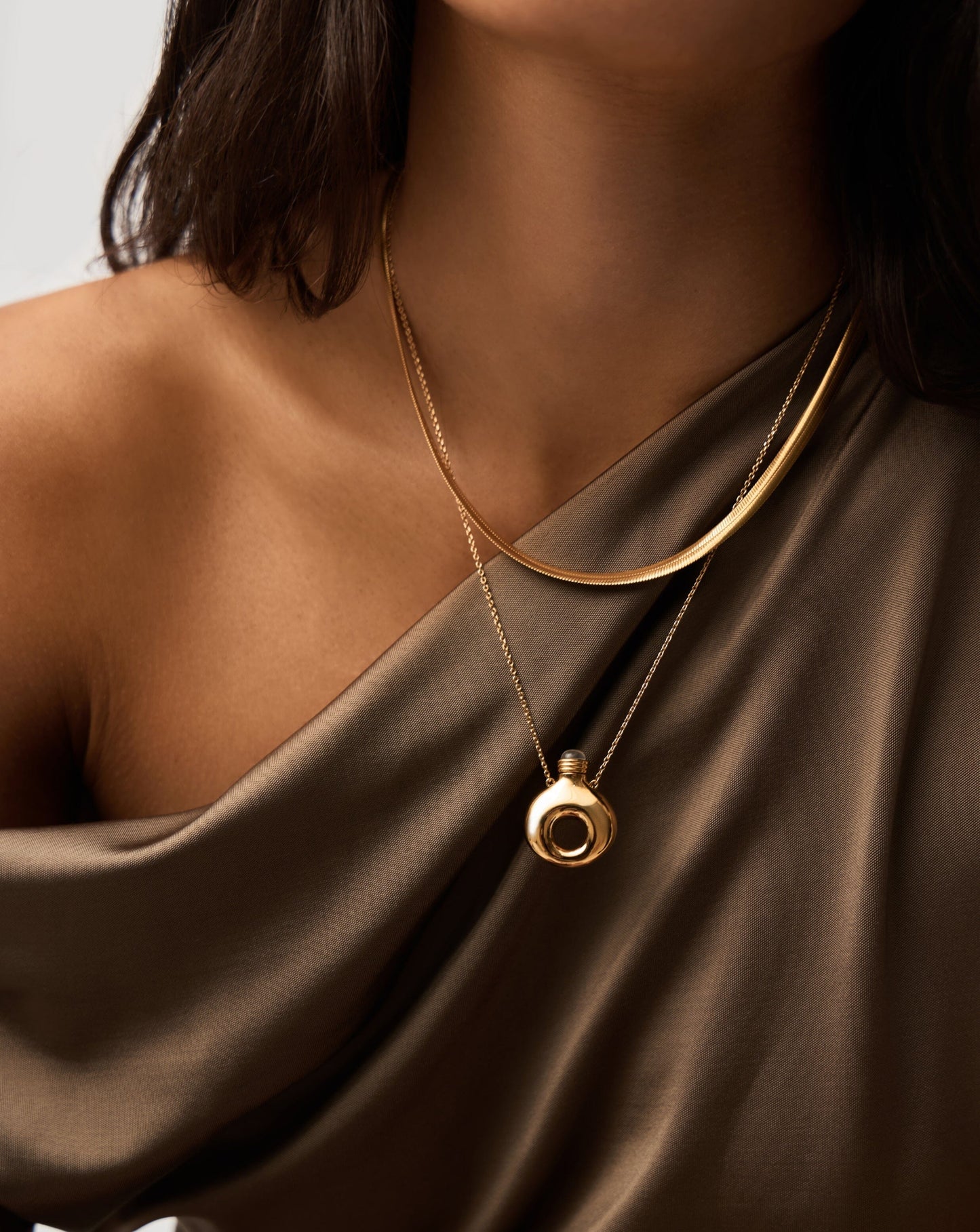 Message in a Bottle Molten Pendant Necklace | 18k Gold Plated Necklaces Missoma