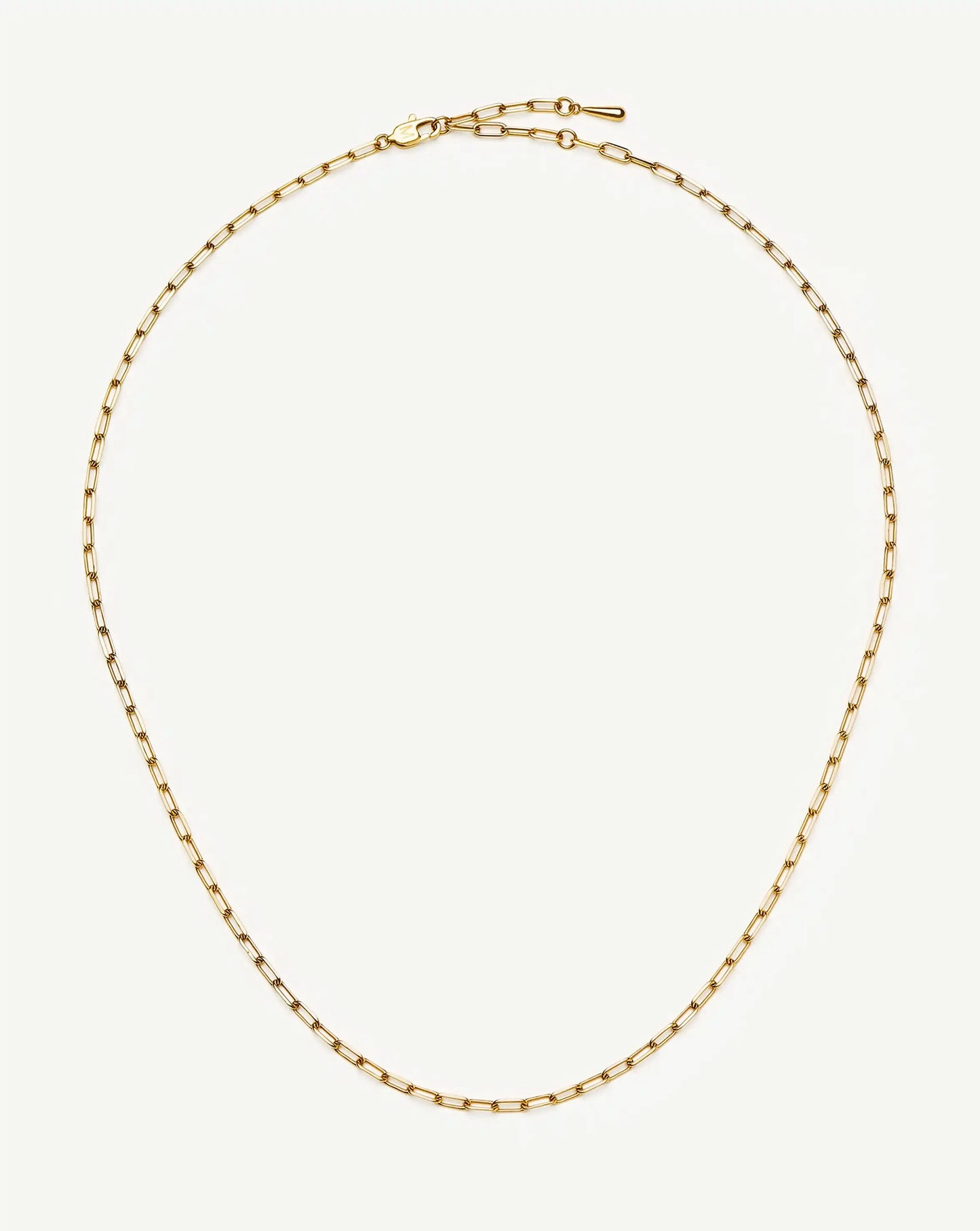 Mini Paperclip Chain Necklace | 18k Gold Plated Necklaces Missoma