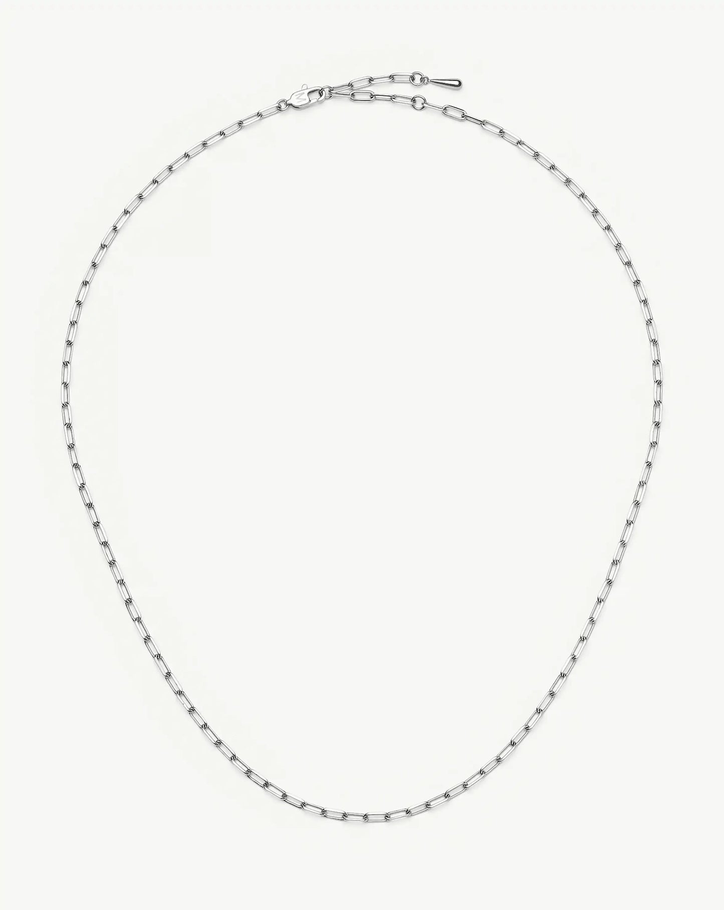 Mini Paperclip Chain Necklace | Platinum Plated Necklaces Missoma