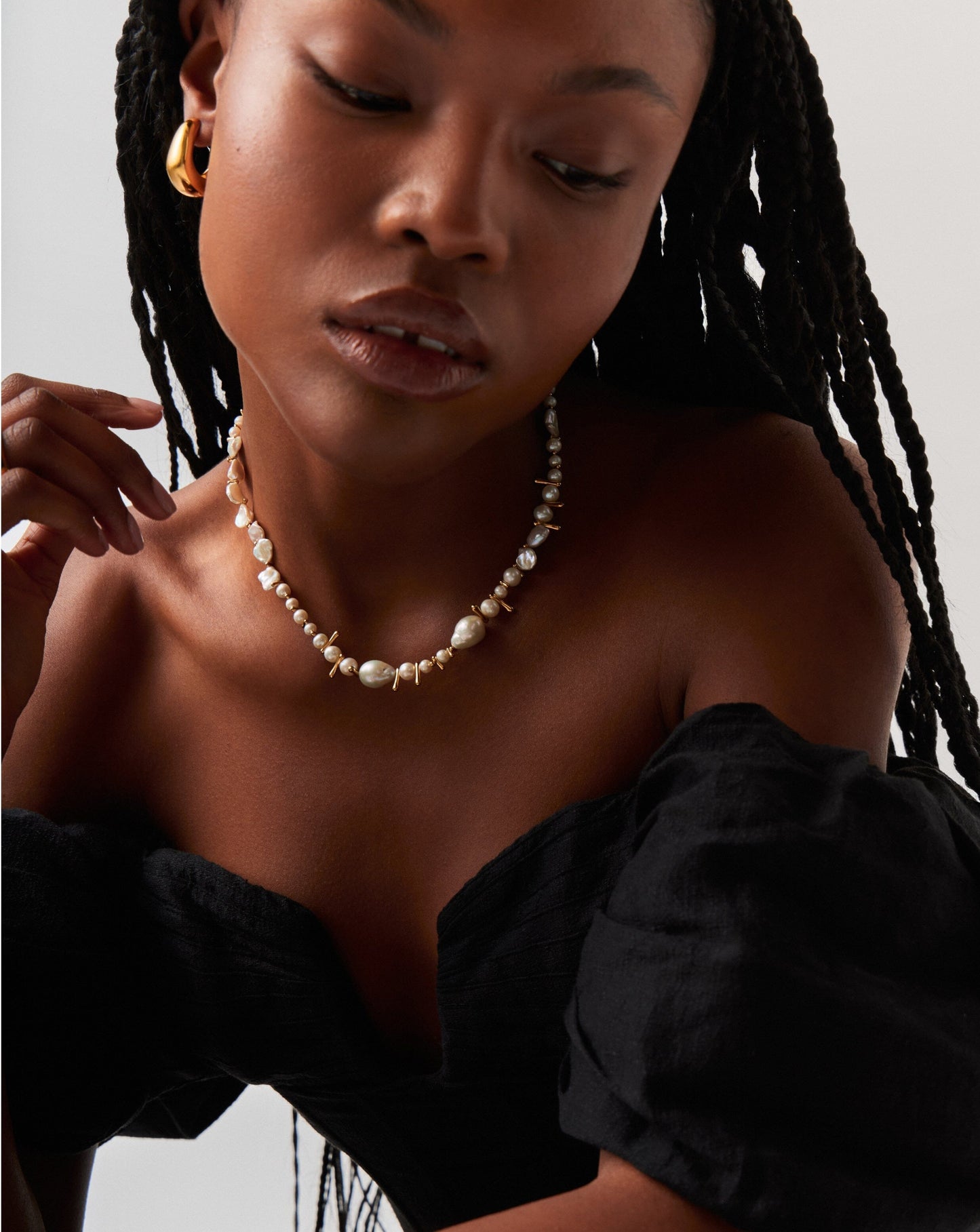 Mixed Pearl Statement Beaded Necklace | 18k Gold Plated/Pearl Necklaces Missoma