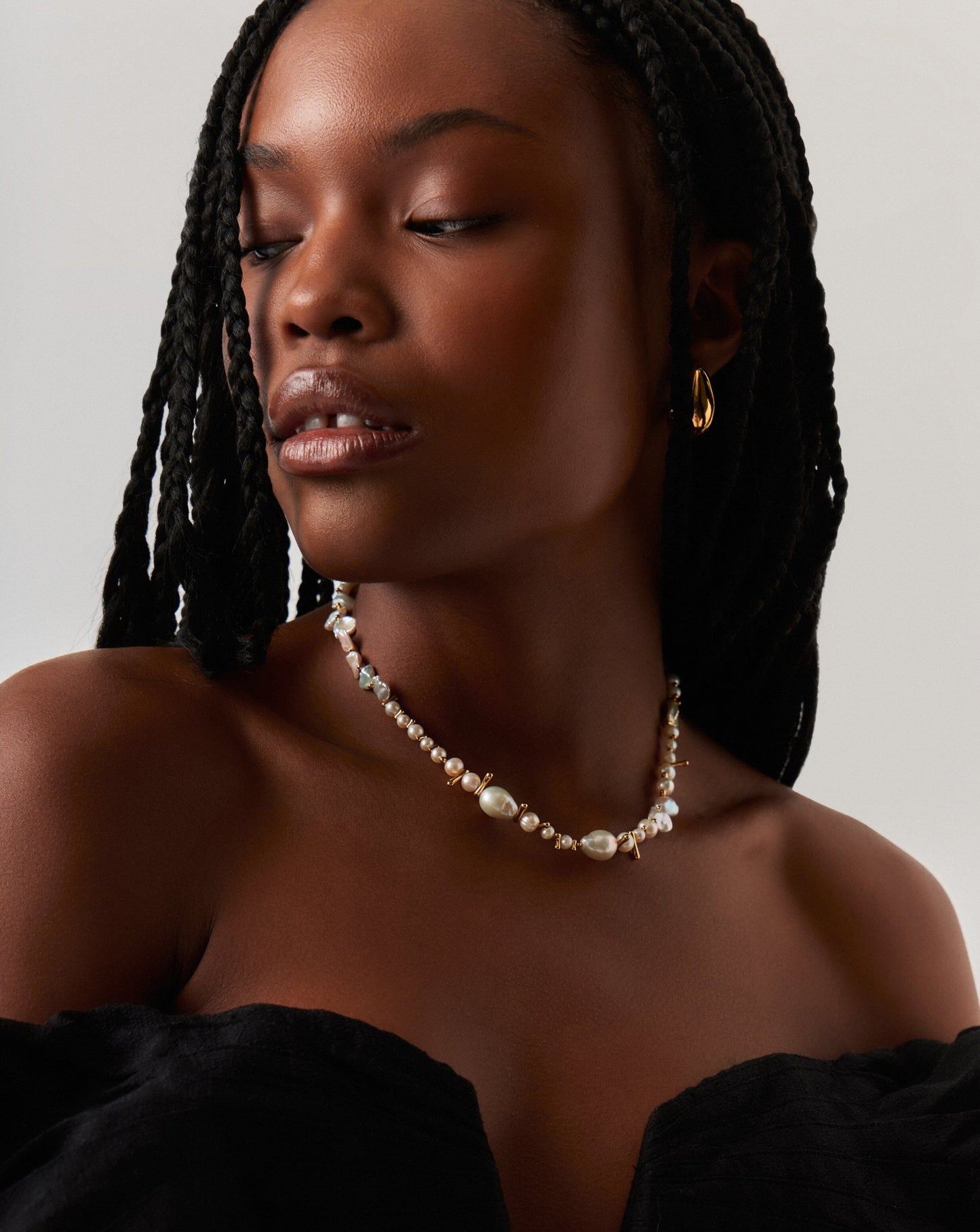 Mixed Pearl Statement Beaded Necklace | 18k Gold Plated/Pearl Necklaces Missoma