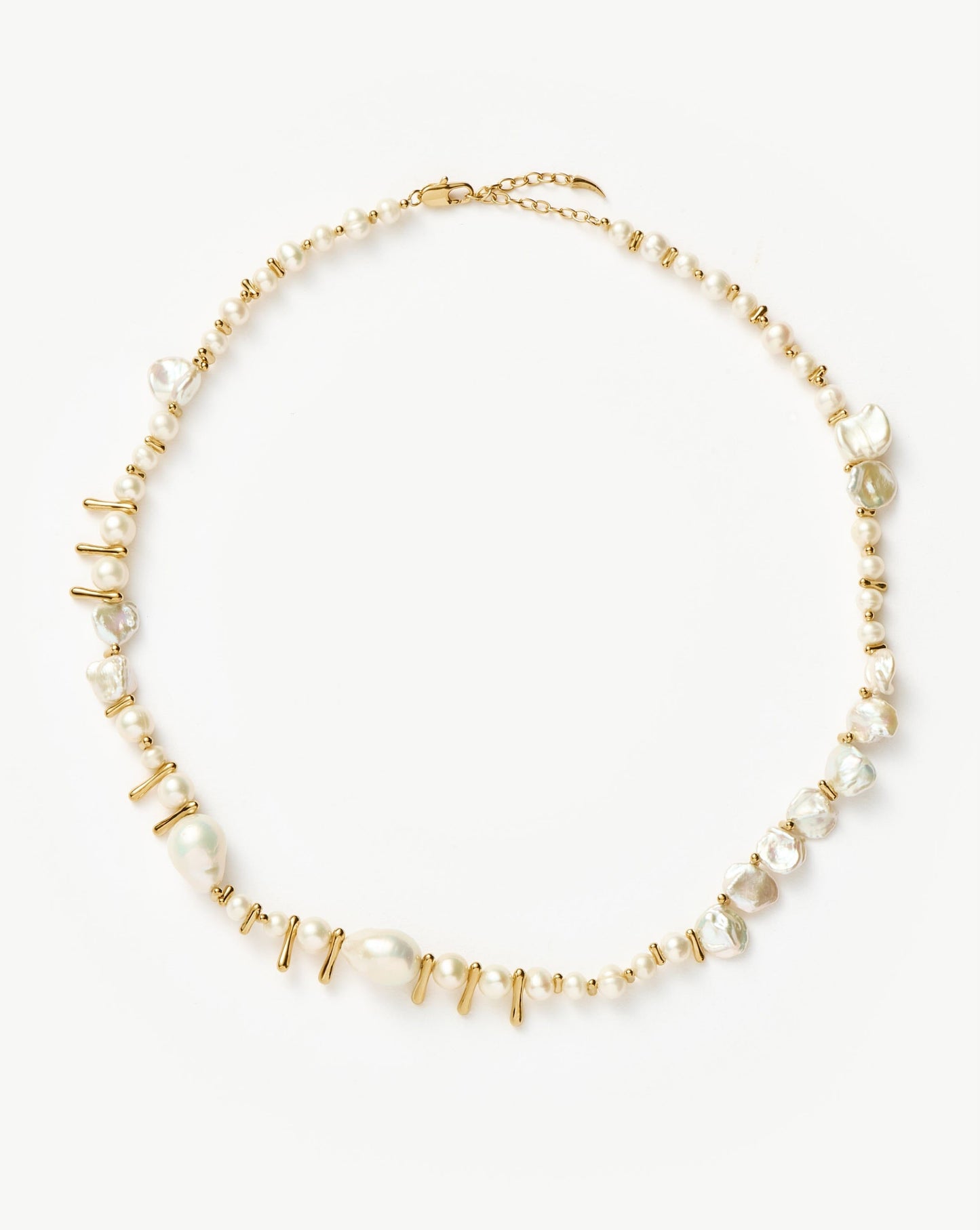 Mixed Pearl Statement Beaded Necklace | 18k Gold Plated/Pearl Necklaces Missoma
