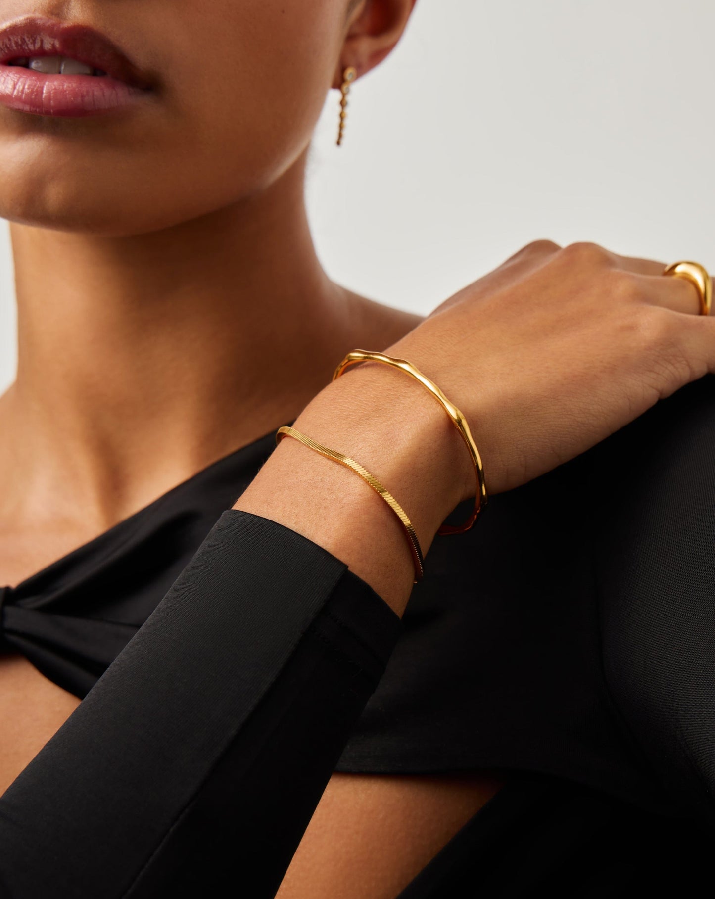 Molten Cuff Bracelet | 18k Gold Plated Bracelets Missoma