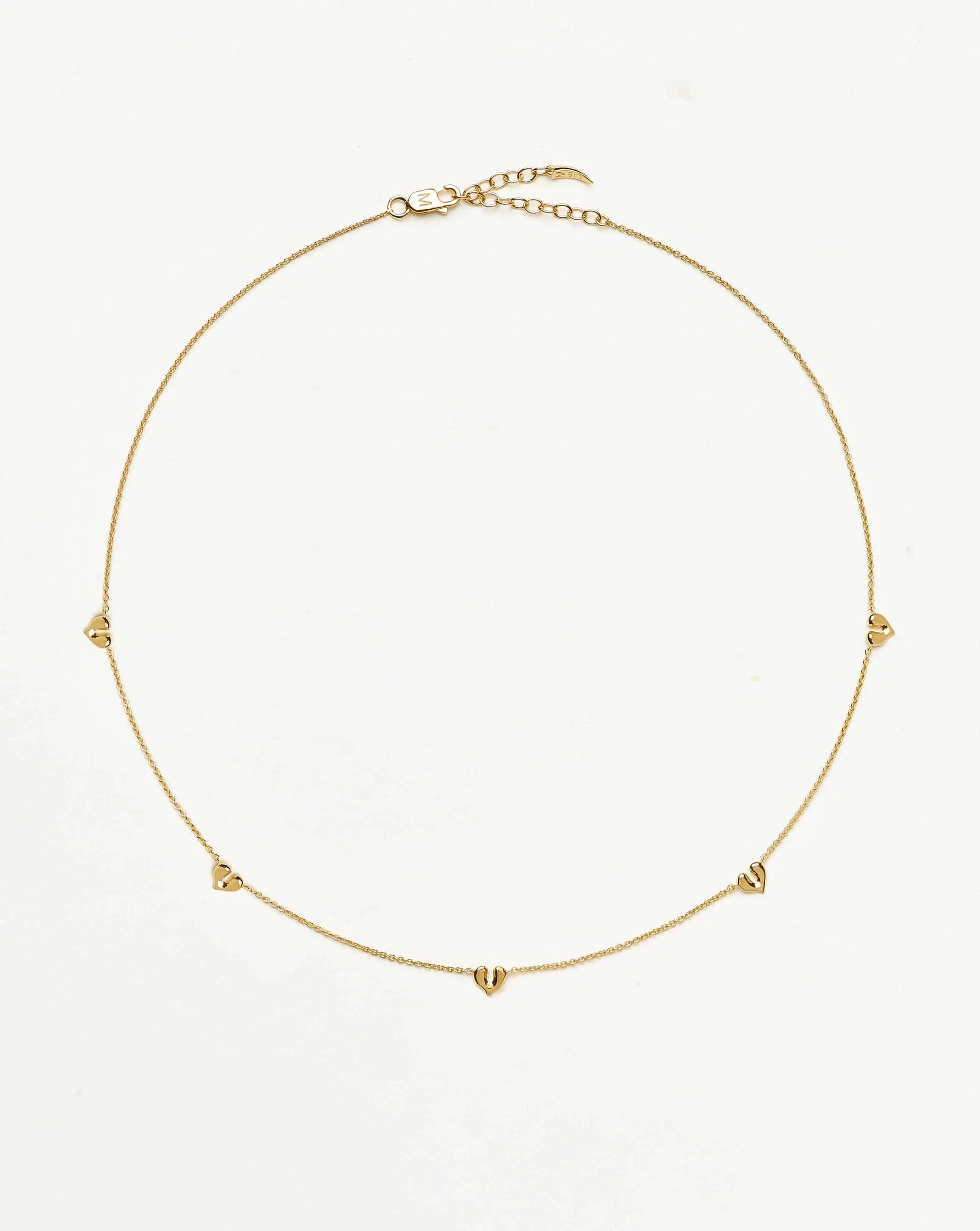 Molten Heart Mini Charm Choker | 18k Gold Vermeil Necklace Missoma