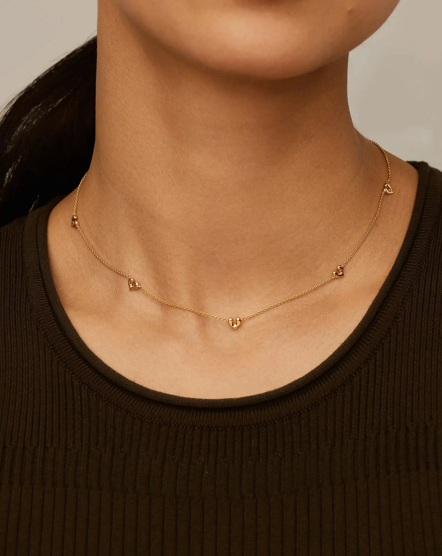 Molten Heart Mini Charm Choker | 18k Gold Vermeil Necklaces Missoma