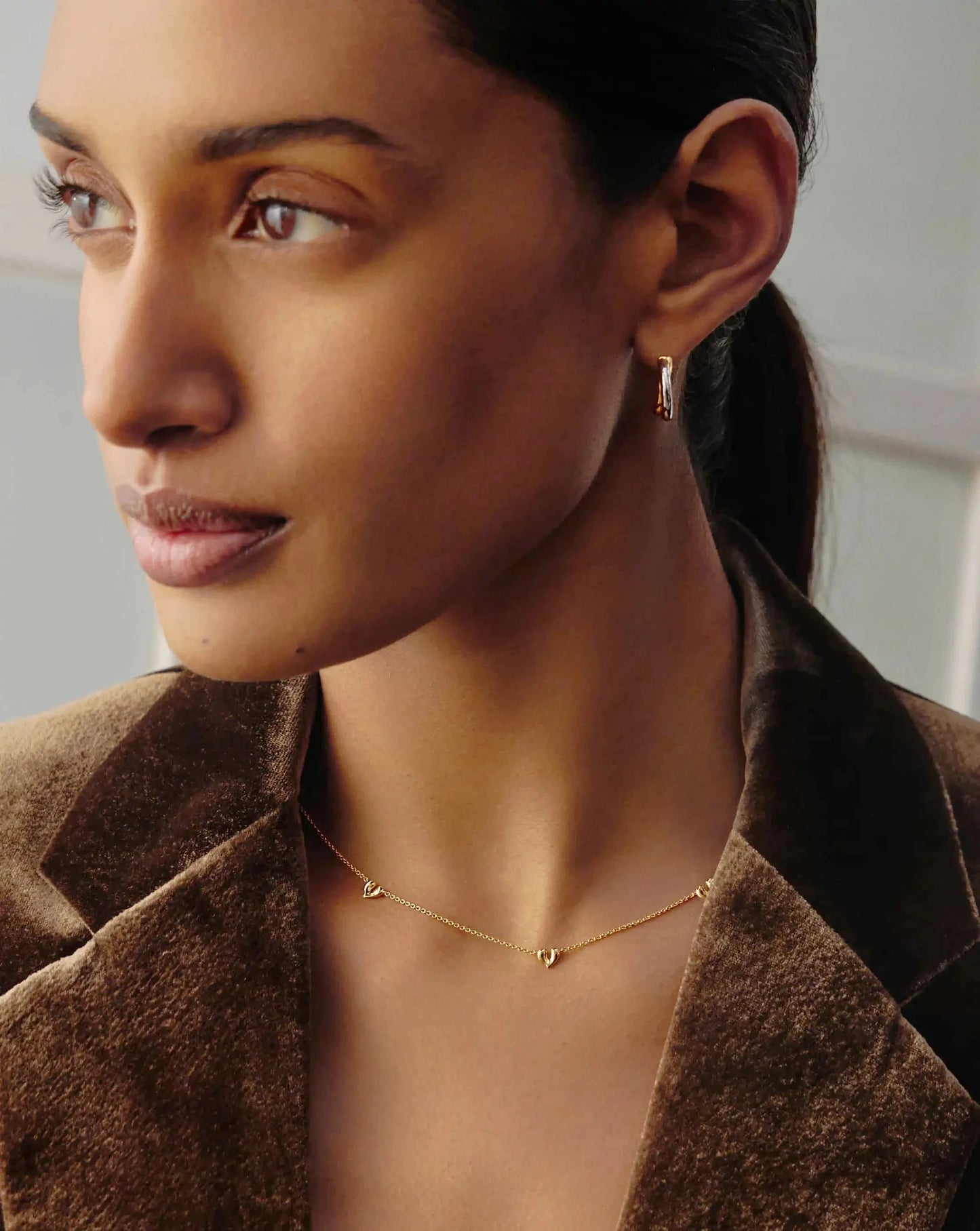 Molten Heart Mini Charm Choker & Bracelet Set | 18k Gold Vermeil Layering Sets Missoma