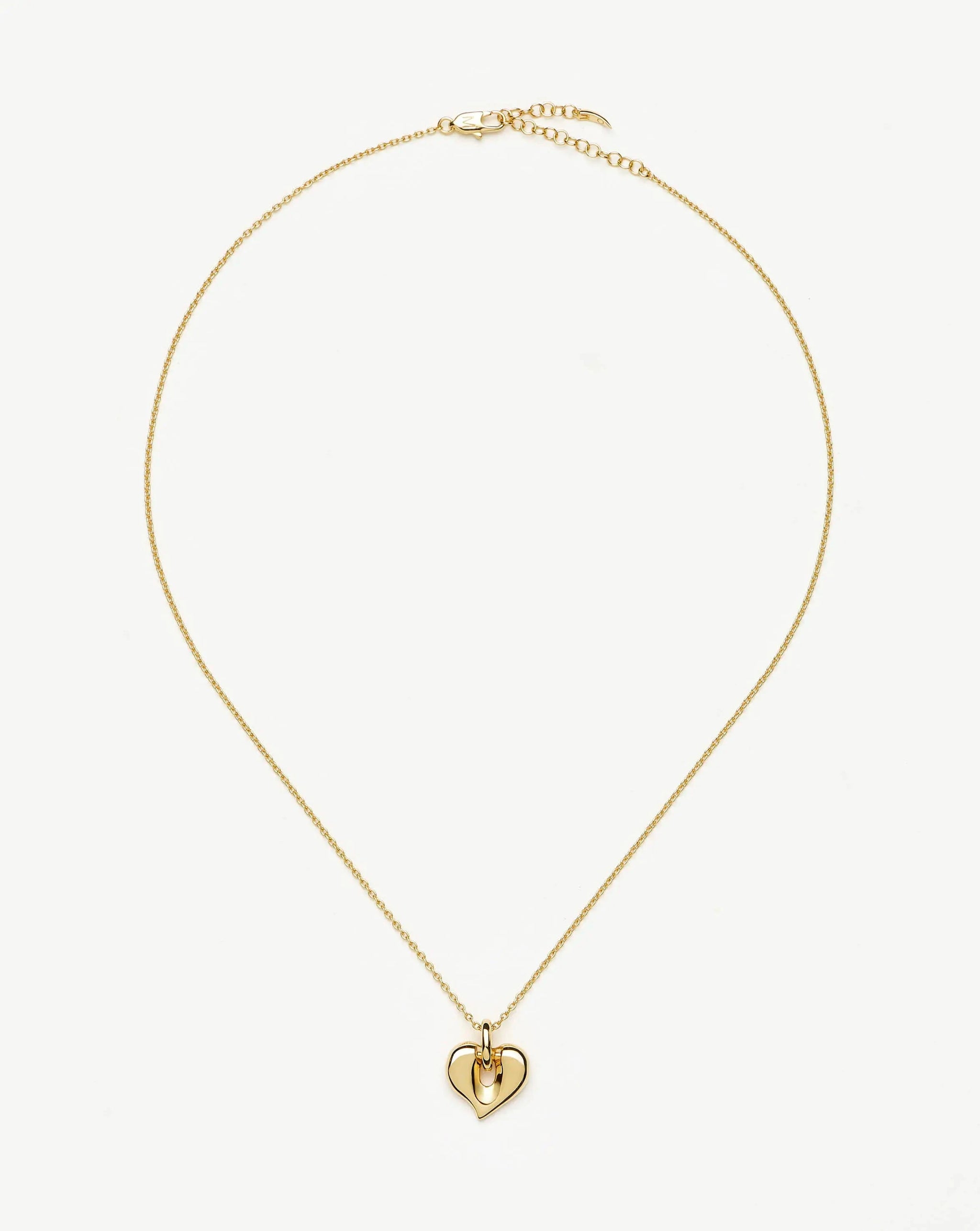 Molten Heart Pendant Necklace | 18k Gold Plated Necklace Missoma