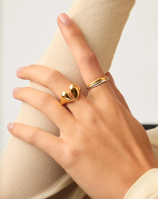 Molten Heartbreaker Statement Ring | 18k Gold Plated Ring Missoma