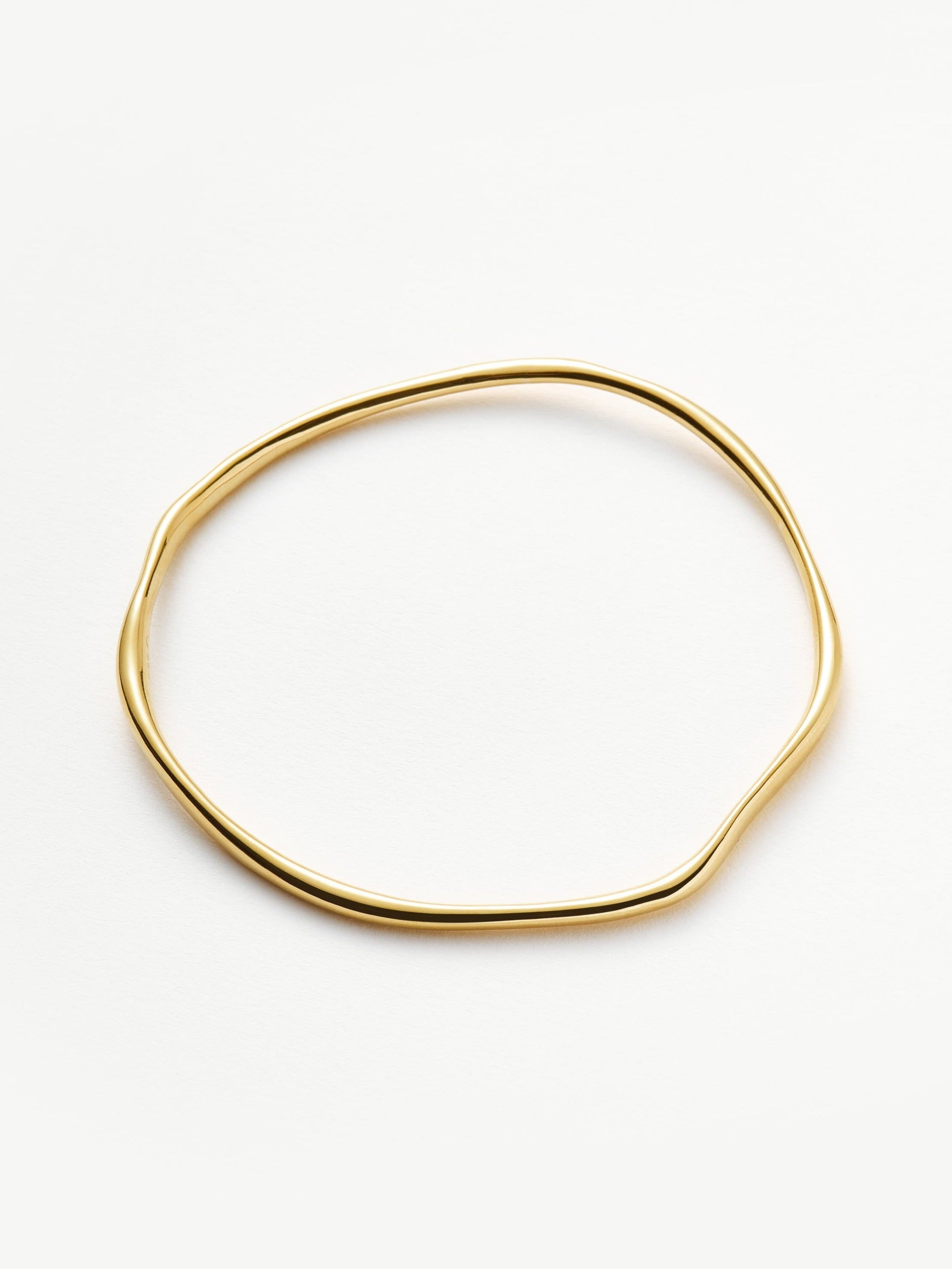 Molten Ripple Bangle | 18k Gold Vermeil Bracelets Missoma