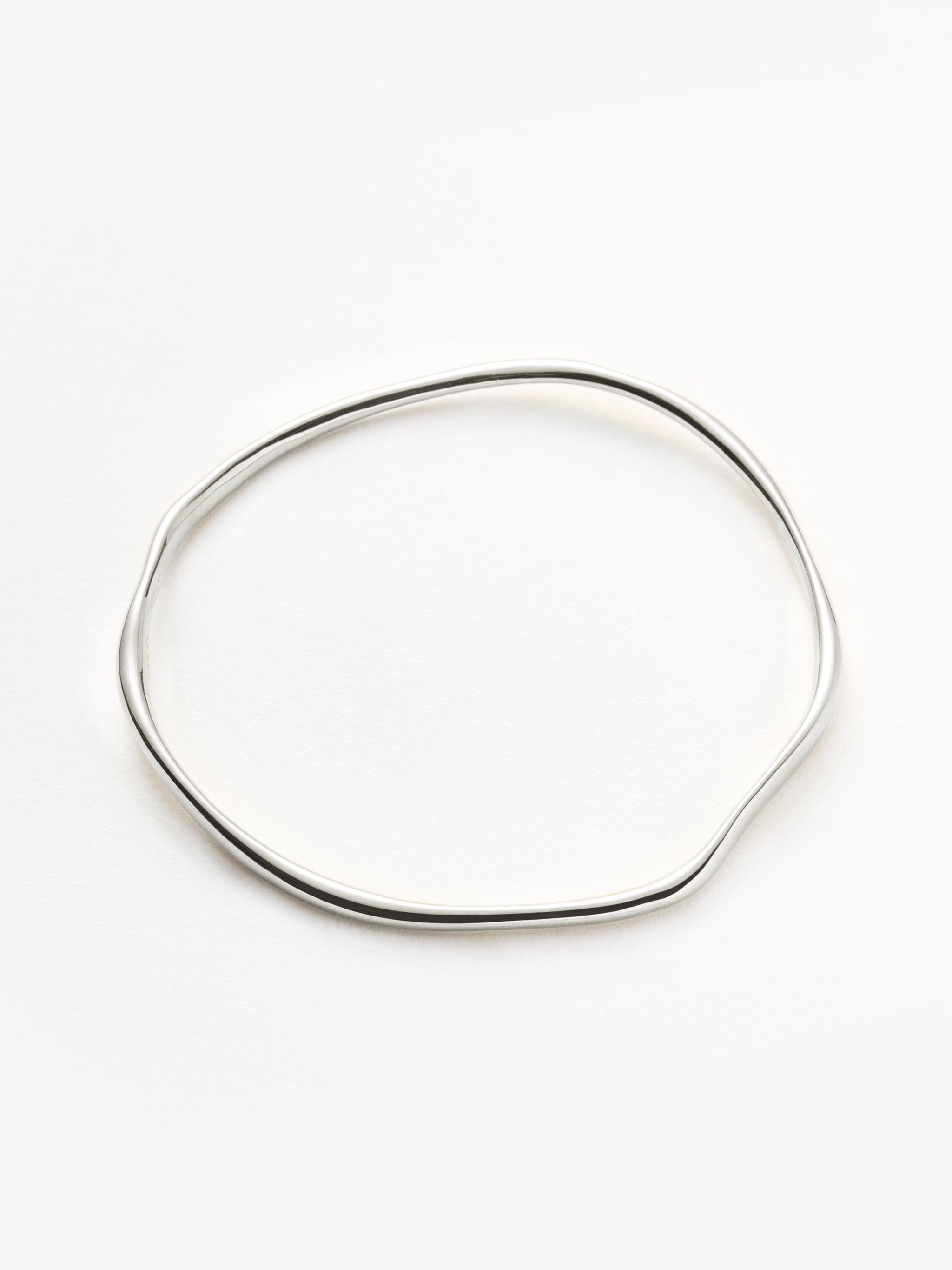 Molten Ripple Bangle | Sterling Silver Bracelets Missoma