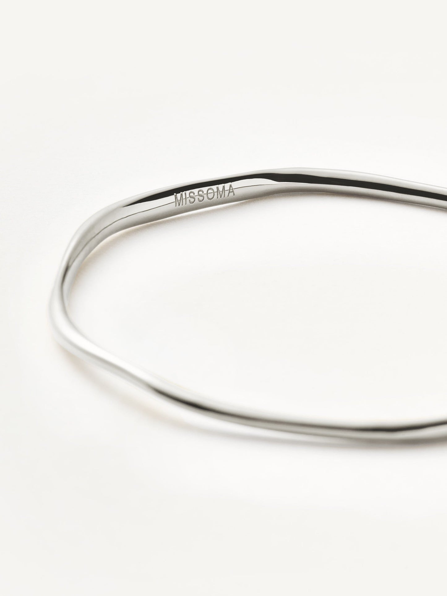 Molten Ripple Bangle | Sterling Silver Bracelets Missoma