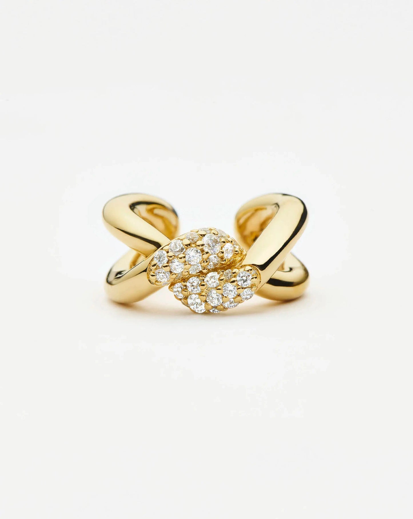 Molten Snow Ear Cuff | 18k Gold Plated/Cubic Zirconia Earrings Missoma