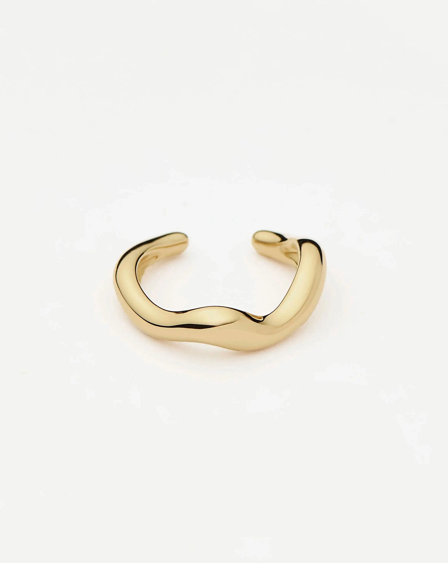 Molten Snow Fine Ear Cuff | 14k Solid Gold Earrings Missoma
