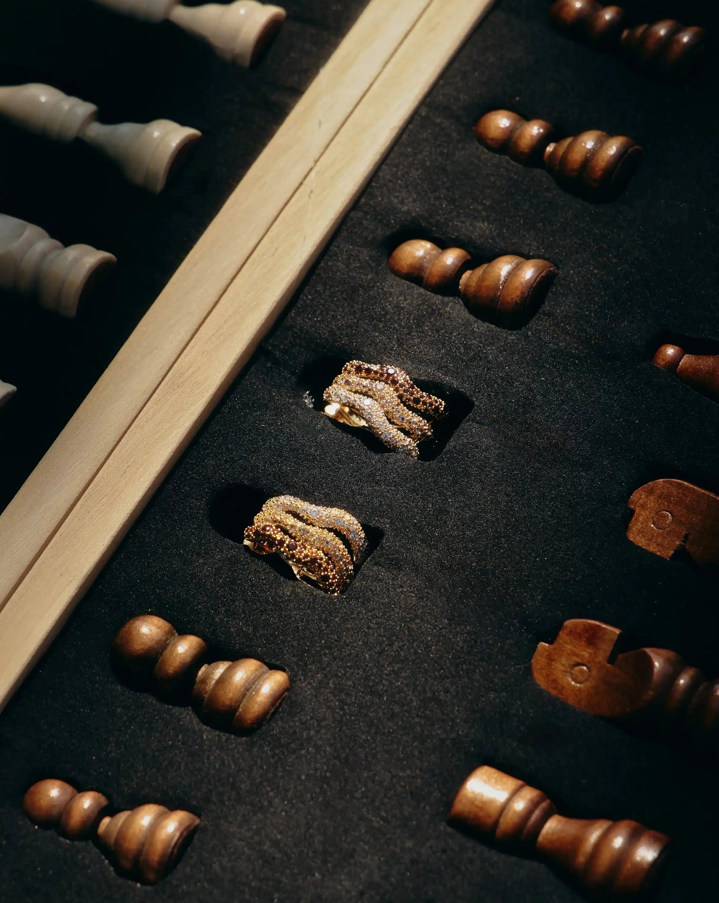 Molten Snow Triple Pavé Small Hoop Earrings | 18k Gold Plated/Cubic Zirconia Earrings Missoma