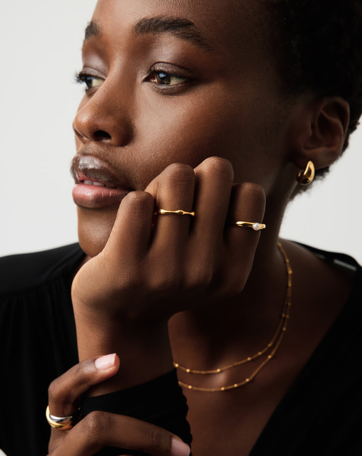 Molten Stacking Ring | 18k Gold Vermeil Rings Missoma