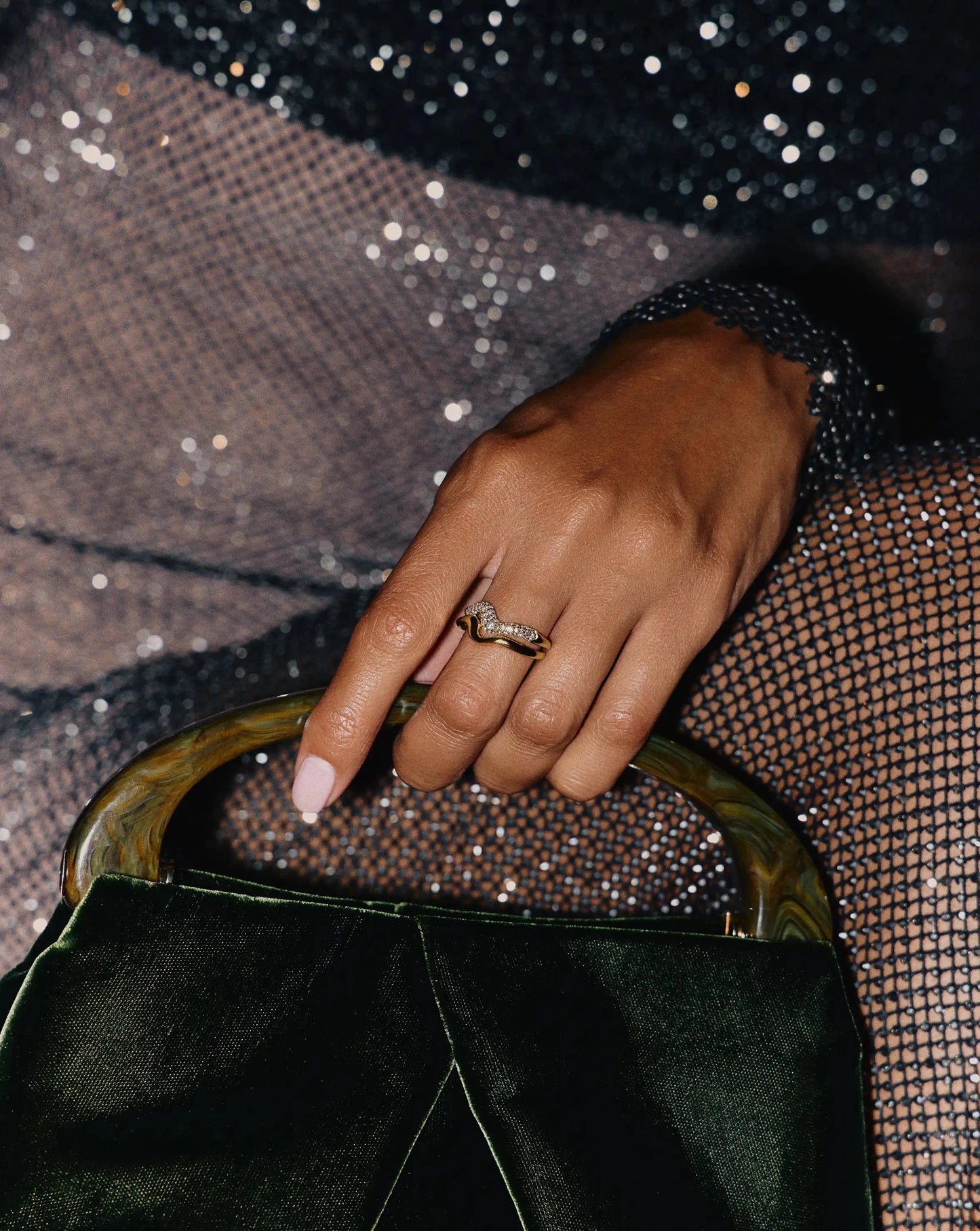 Molten Stacking Ring Set | 18k Gold Vermeil/Cubic Zirconia Rings Missoma