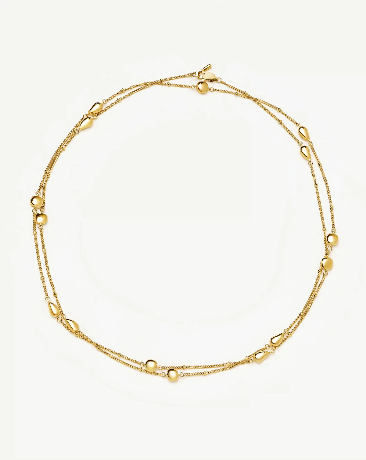 Molten Teardrop Multi Charm Wraparound Necklace | 18k Gold Plated Necklaces Missoma