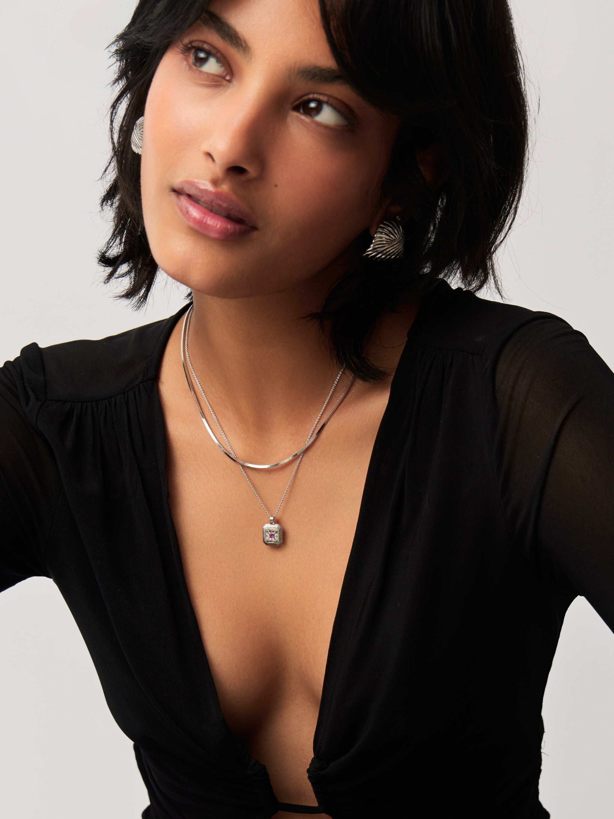 October Birthstone Pendant Necklace | Pink Tourmaline/October Necklaces Missoma