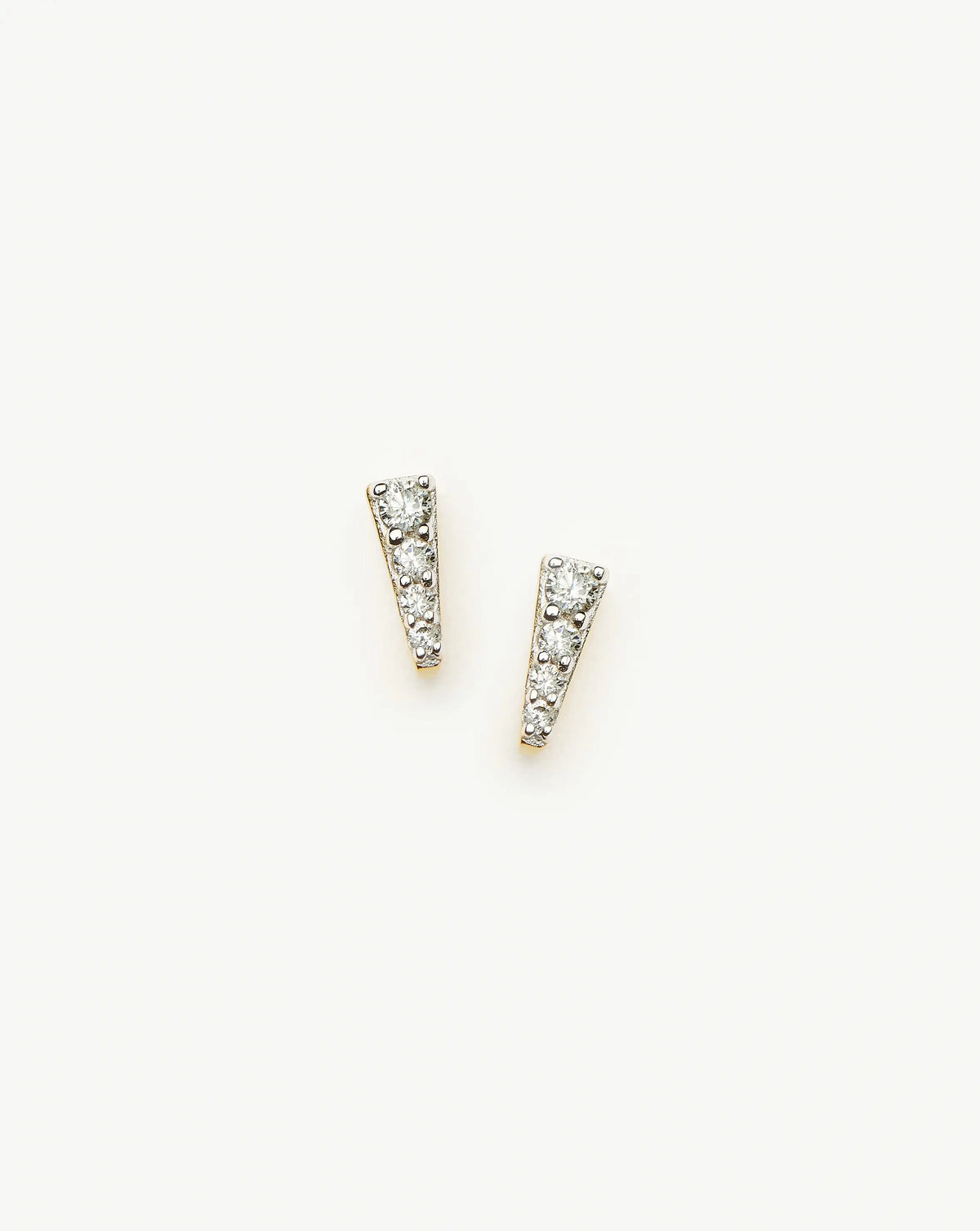 Pavé Spike Stud Earrings | 18k Gold Plated/Cubic Zirconia Earrings Missoma