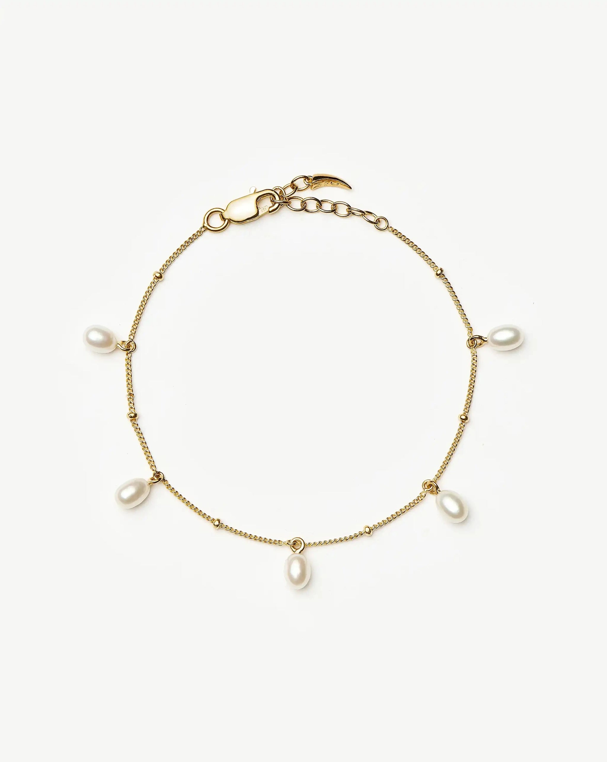 Pearl Baya Baroque Chain Bracelet | 18k Gold Vermeil/Pearl Bracelets Missoma