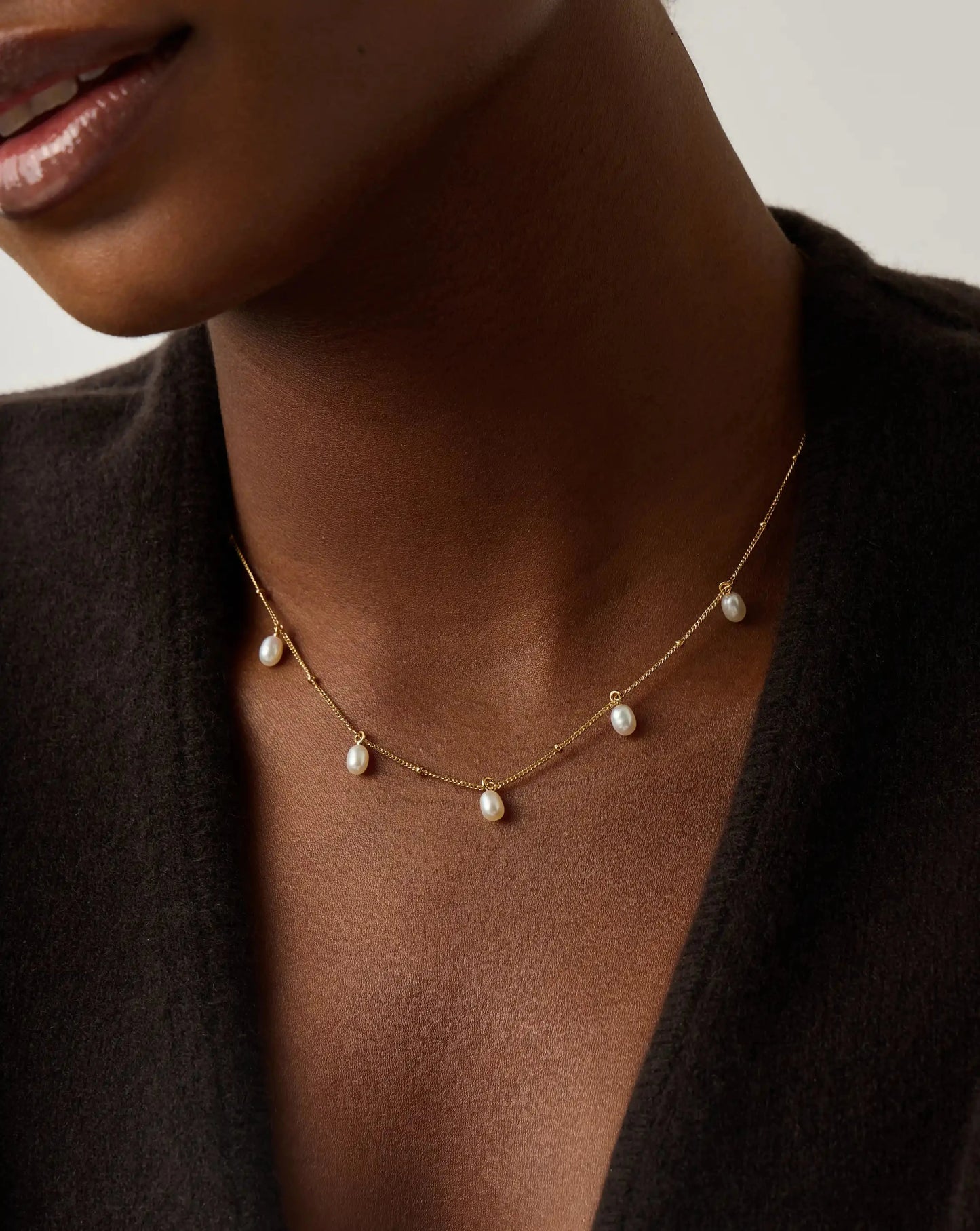 Pearl Baya Baroque Chain Choker | 18k Gold Vermeil/Pearl Necklaces Missoma