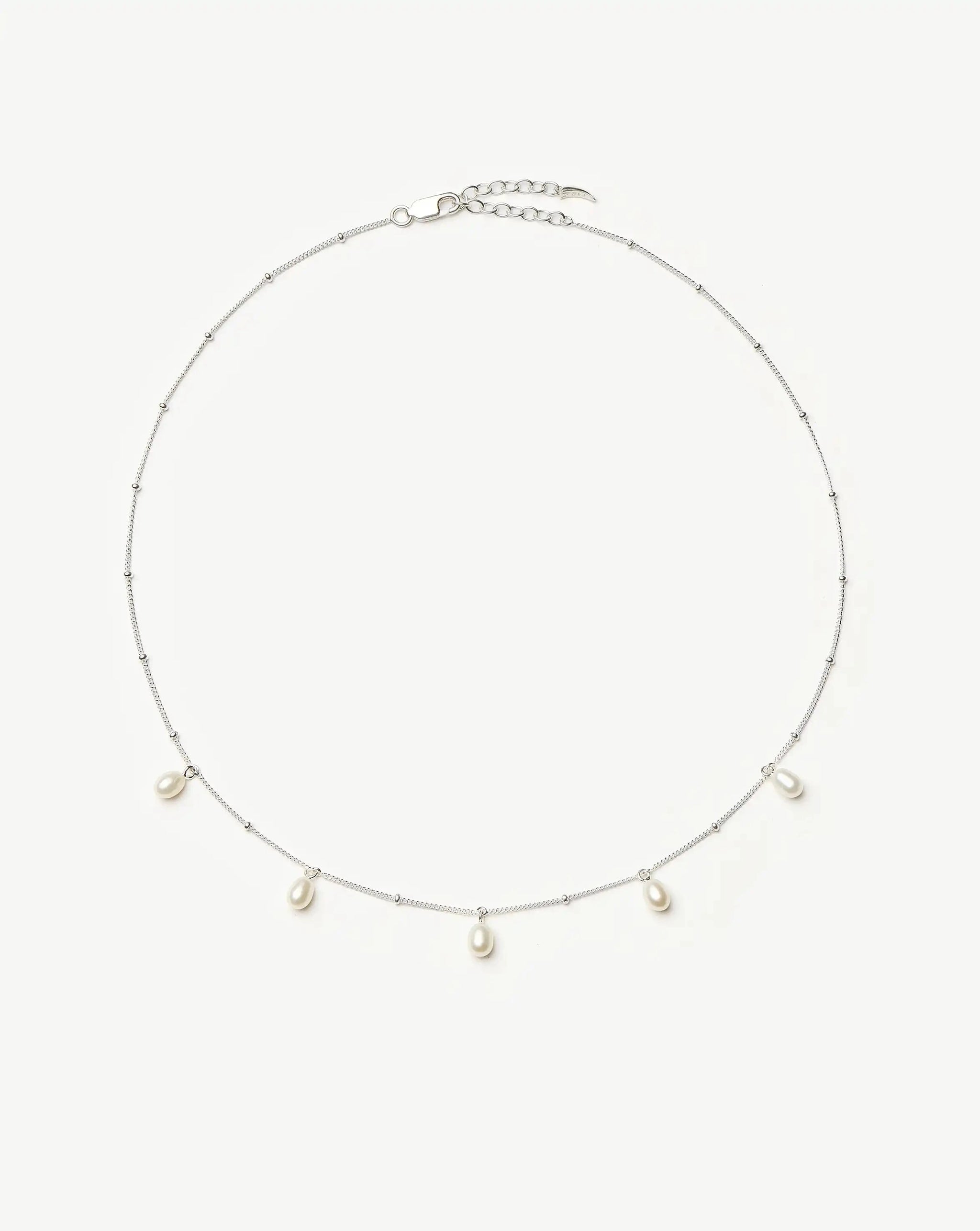 Pearl Baya Baroque Chain Choker | Sterling Silver/Pearl Necklaces Missoma