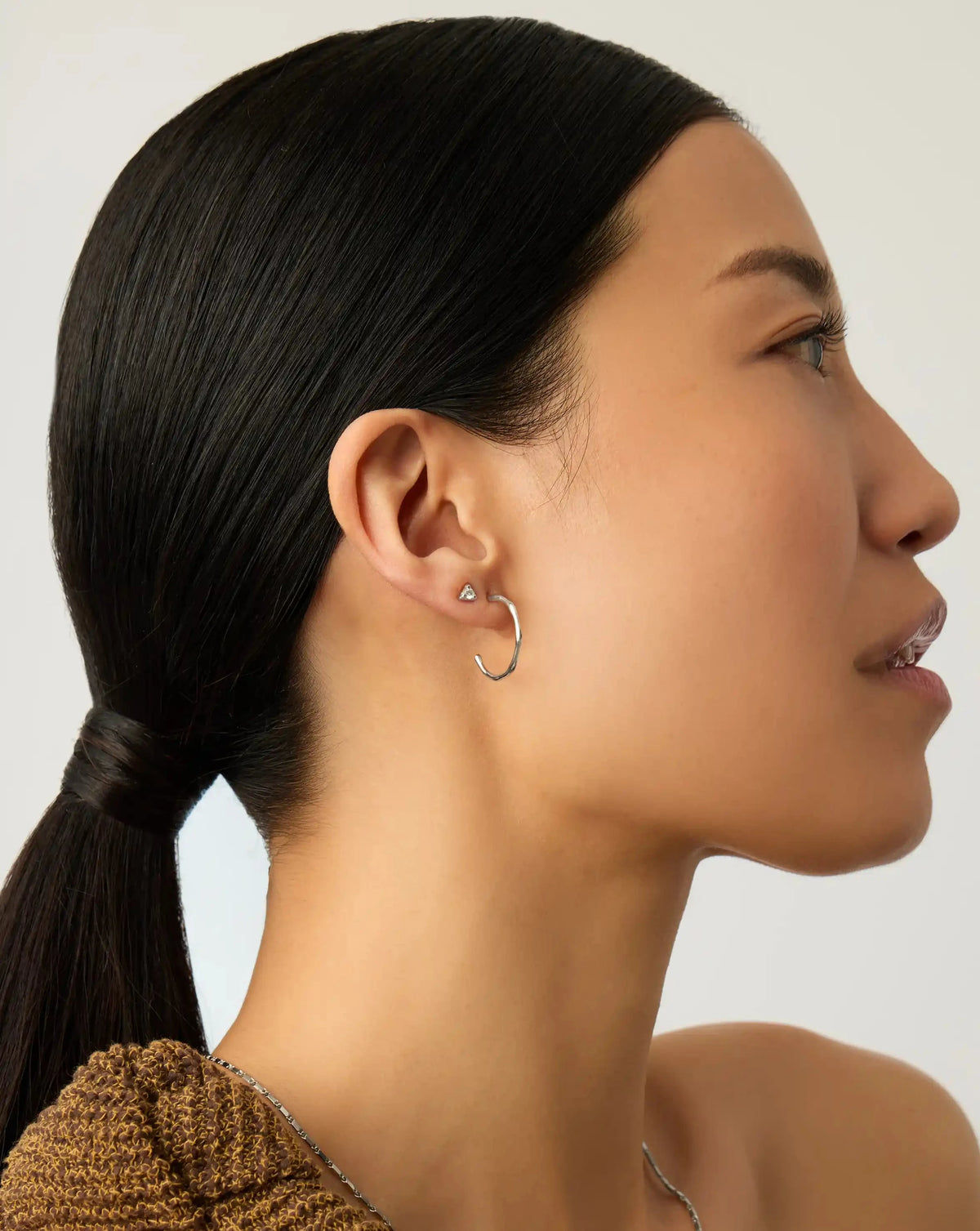 Prism Stud Earrings | Sterling Silver/Cubic Zirconia Earrings Missoma