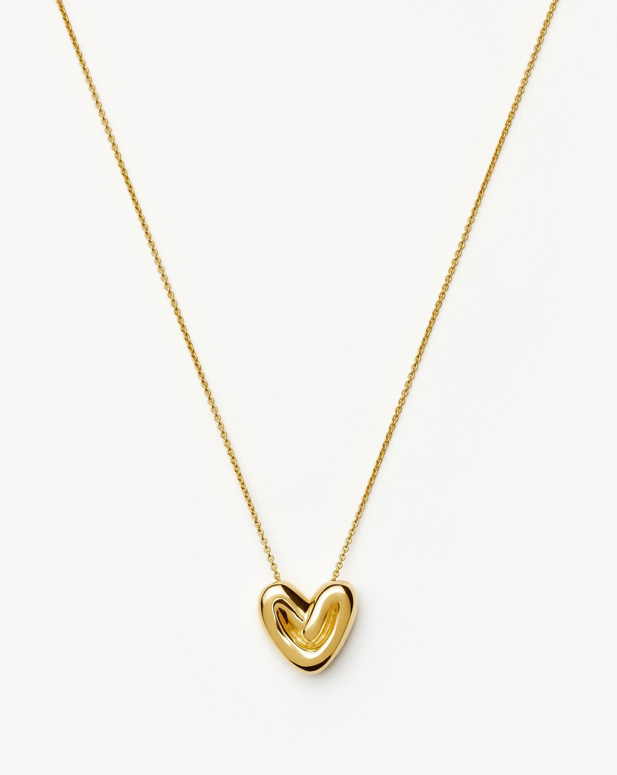 Puffy Heart Pendant Necklace |18k Gold Plated Necklaces Missoma