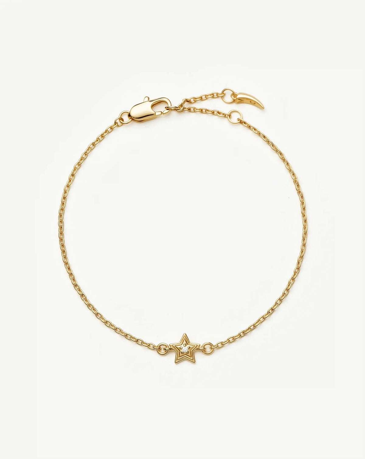 Ridge Star Chain Bracelet | 18k Gold Plated/Cubic Zirconia Bracelets Missoma