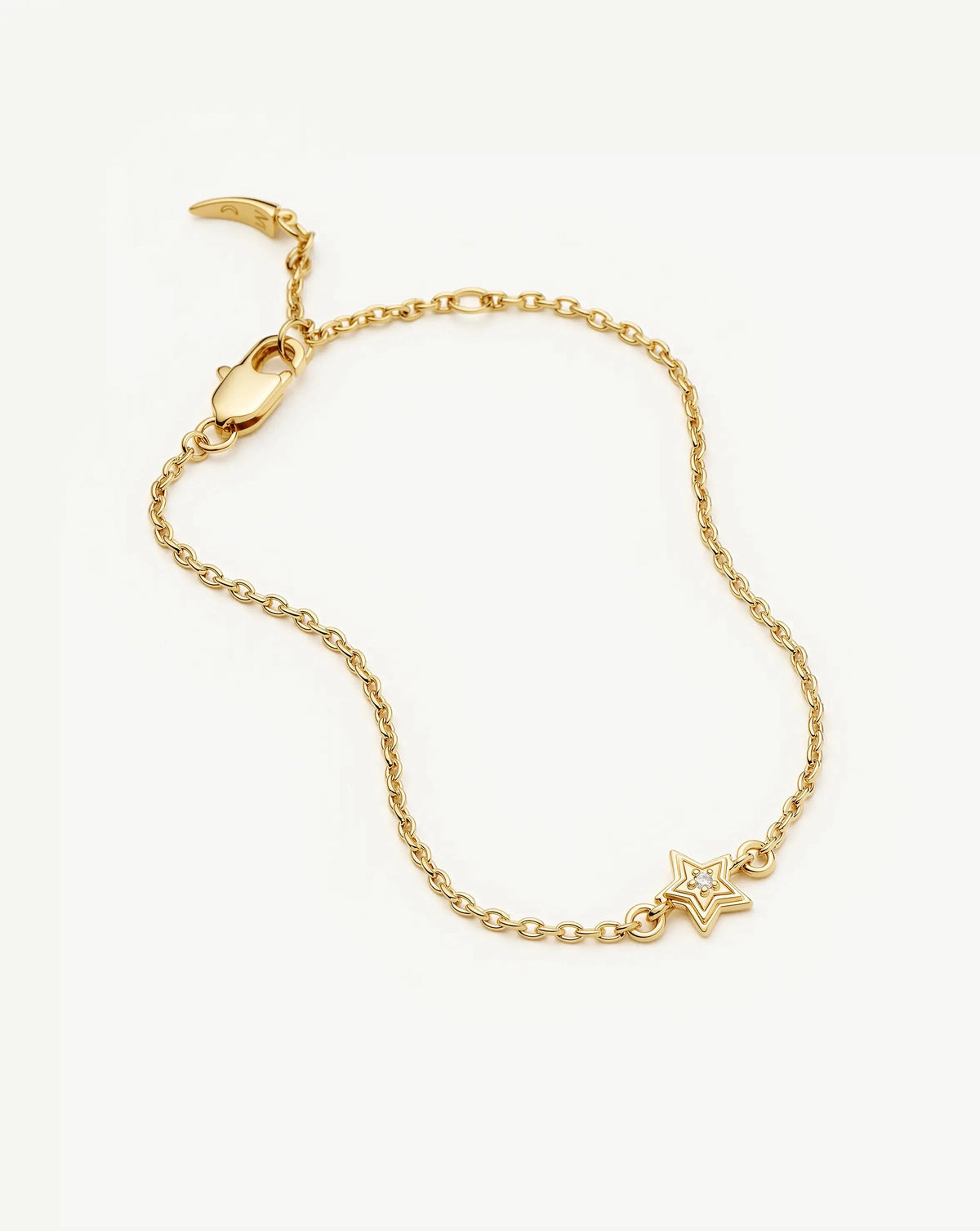 Ridge Star Chain Bracelet | 18k Gold Plated/Cubic Zirconia Bracelets Missoma