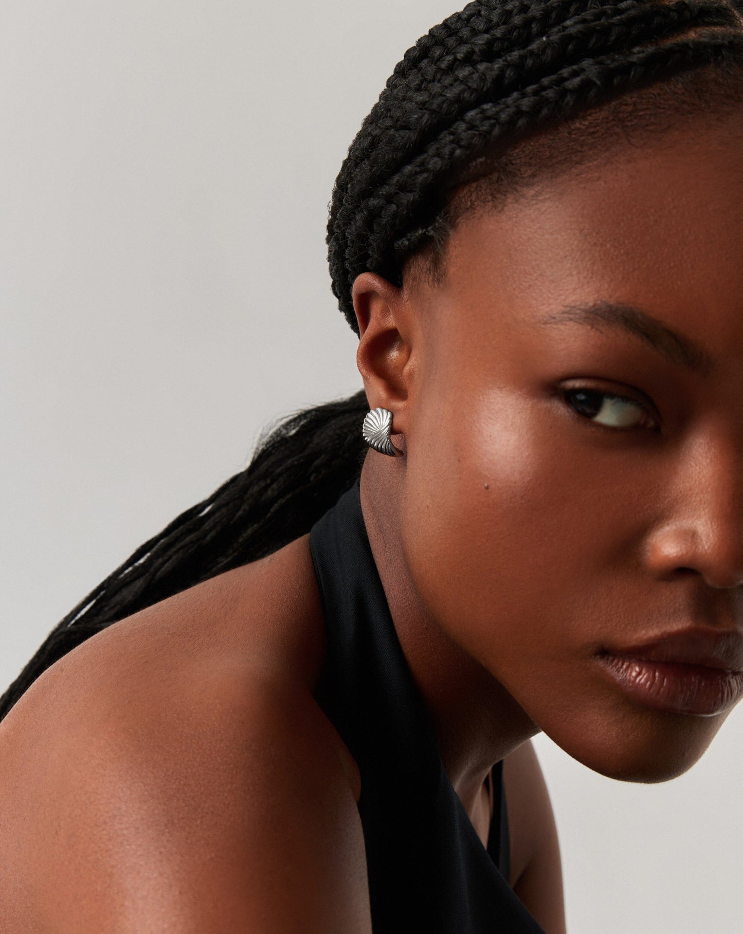 Ripple Stud Earrings | Silver Plated Earrings Missoma