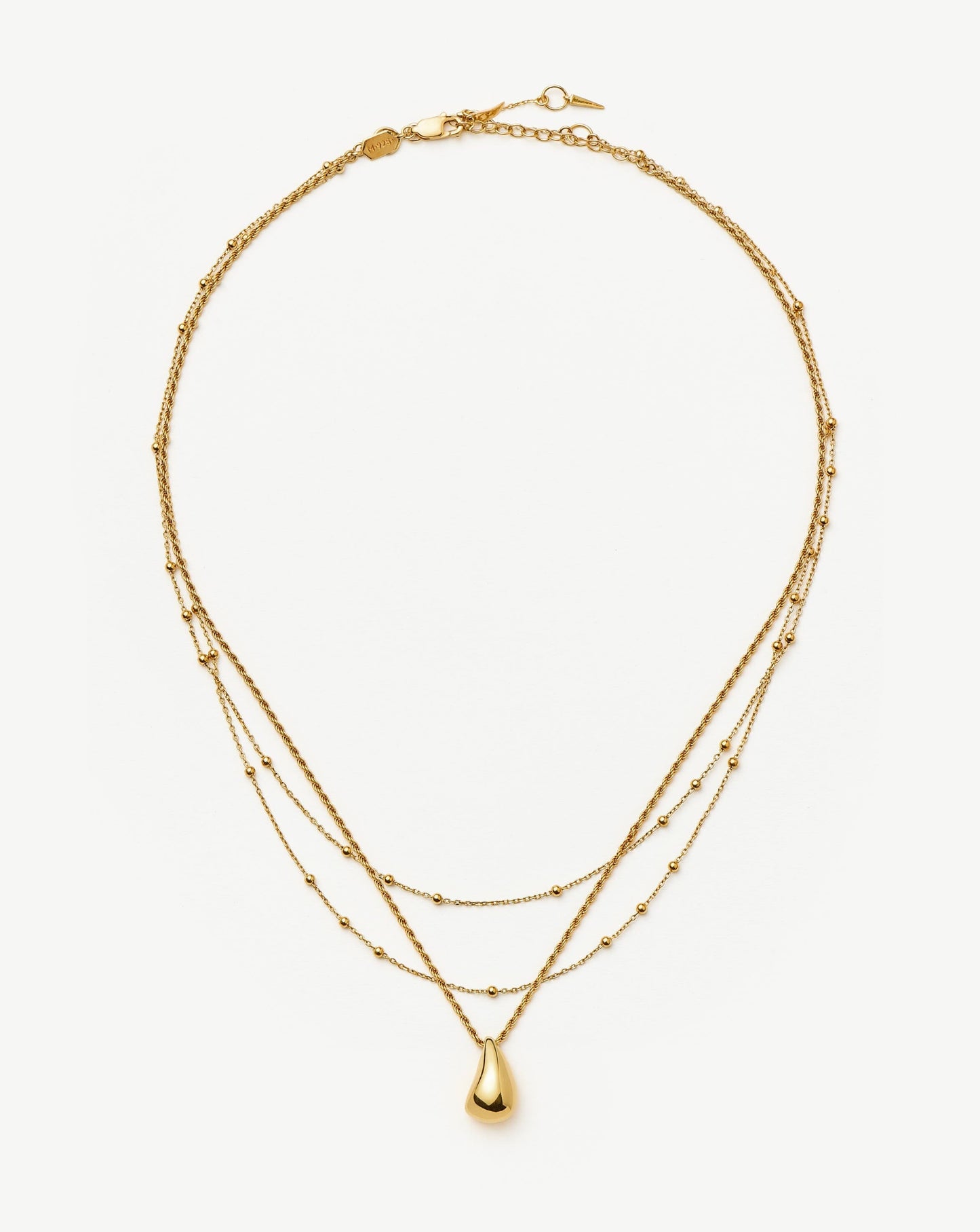 Savi Droplet Pendant & Double Necklace Set | 18ct Gold Vermeil Layering Sets Missoma