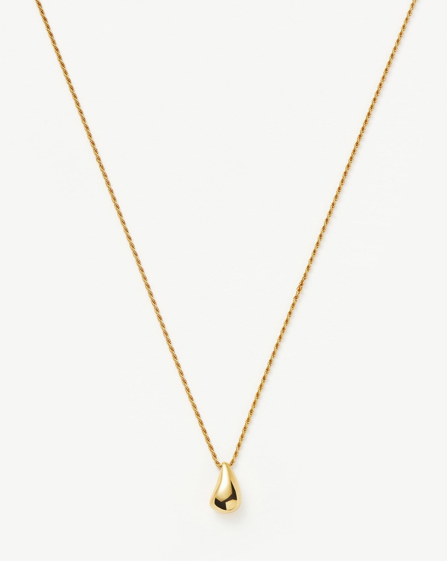 Savi Sculptural Droplet Pendant Necklace | 18ct Gold Plated Vermeil Necklaces Missoma