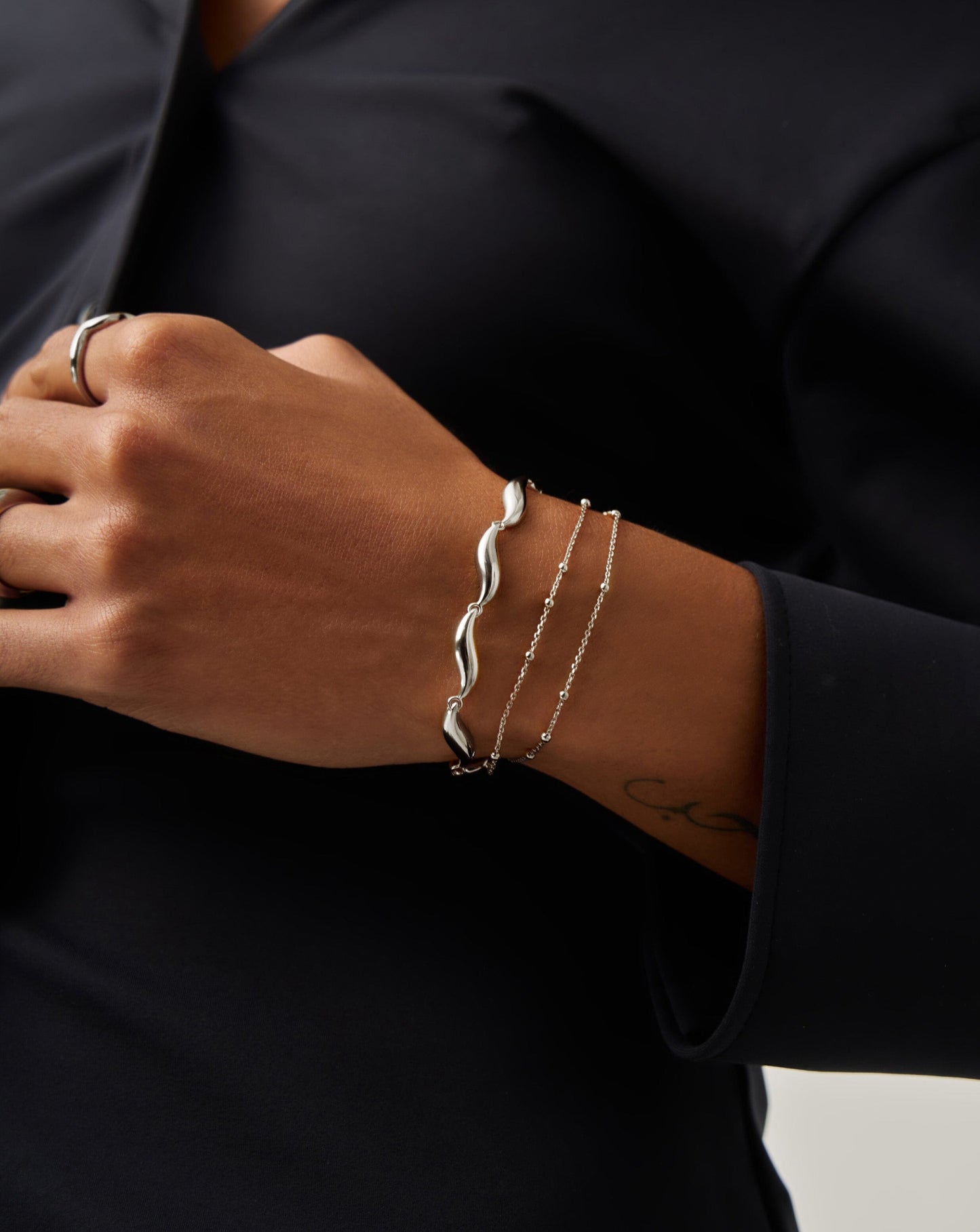 Savi Signature Link Chain Bracelet | Silver Plated Bracelets Missoma