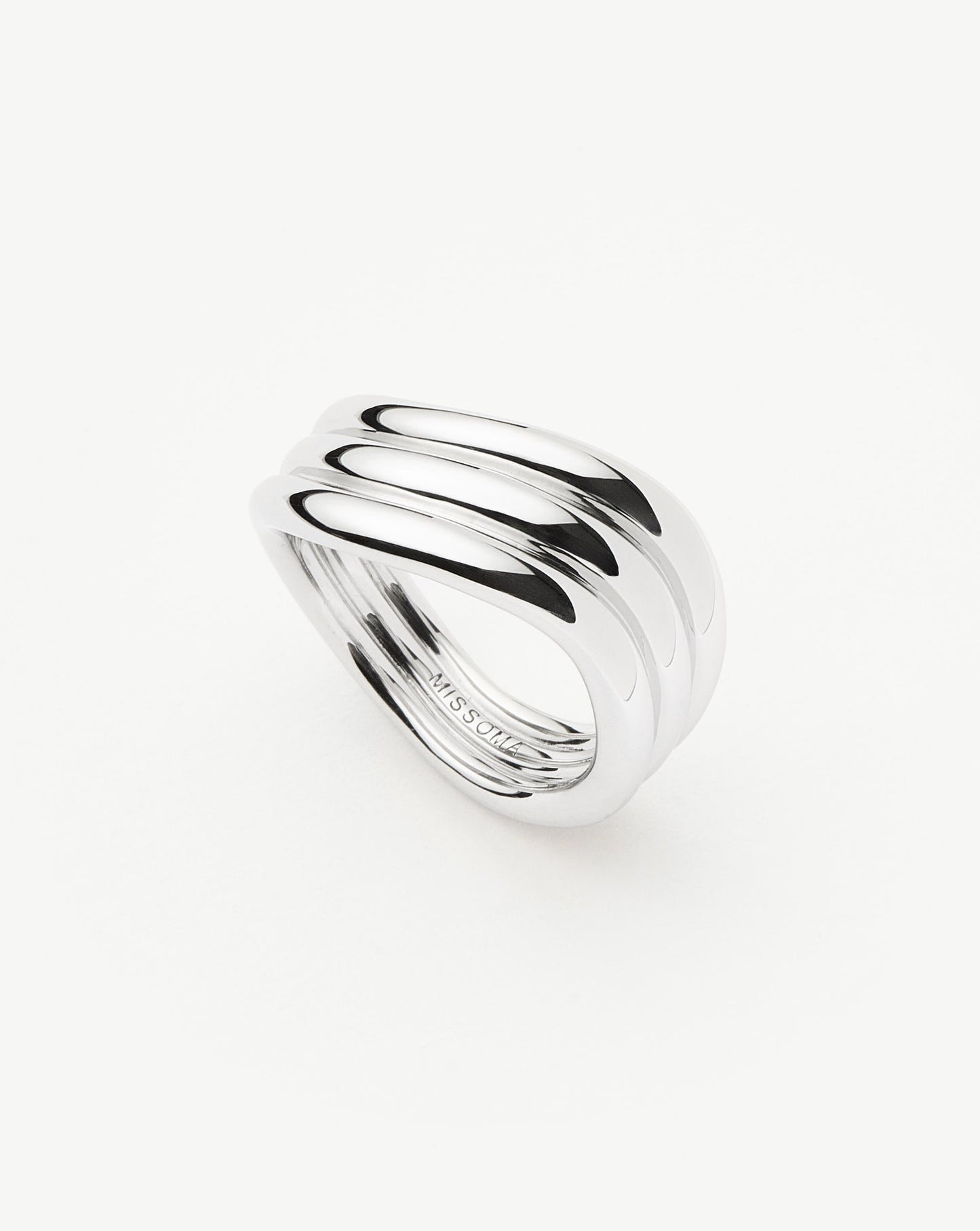 Savi Signature Triple Ring | Silver Plated Rings Missoma