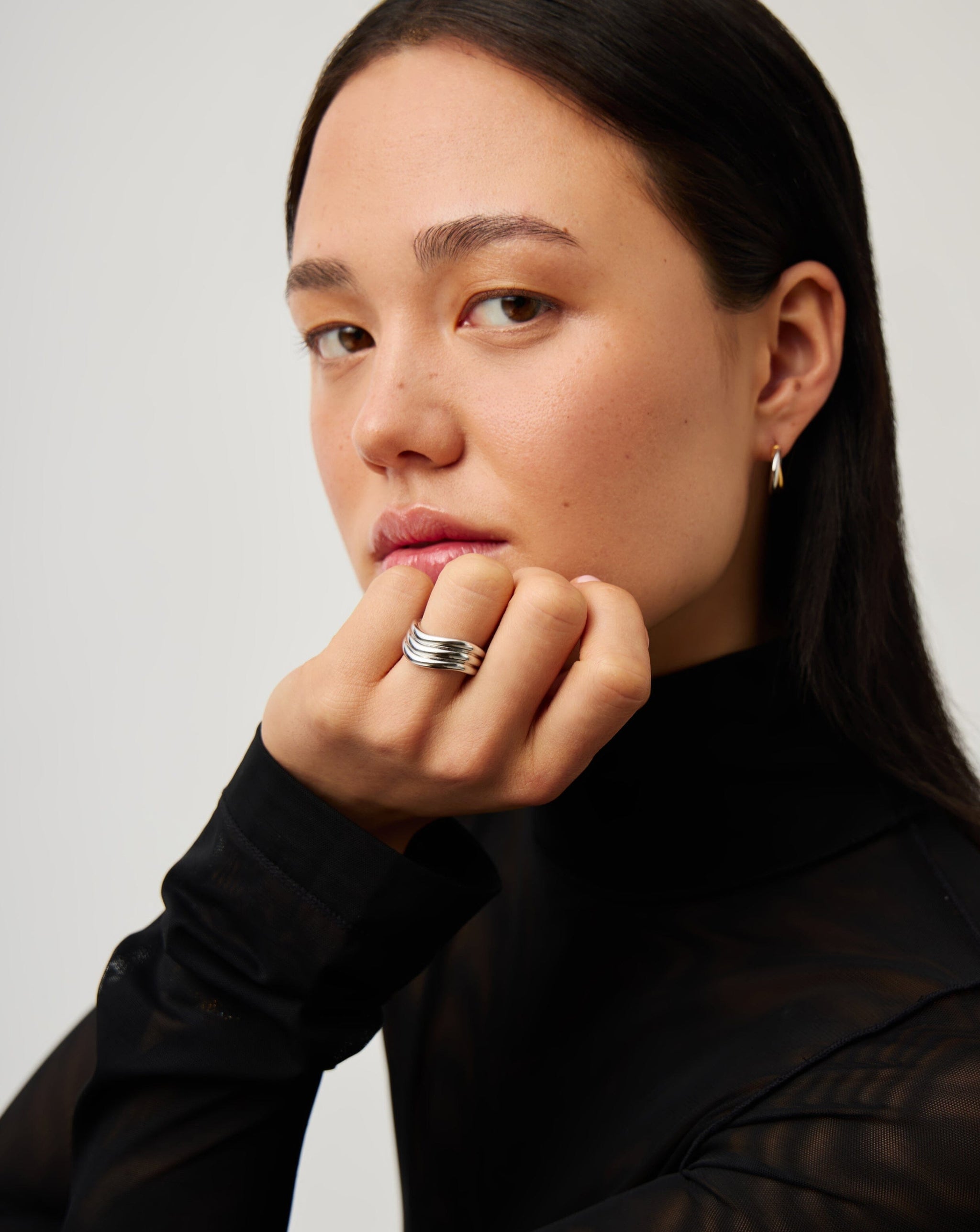 Savi Signature Triple Ring | Silver Plated Rings Missoma