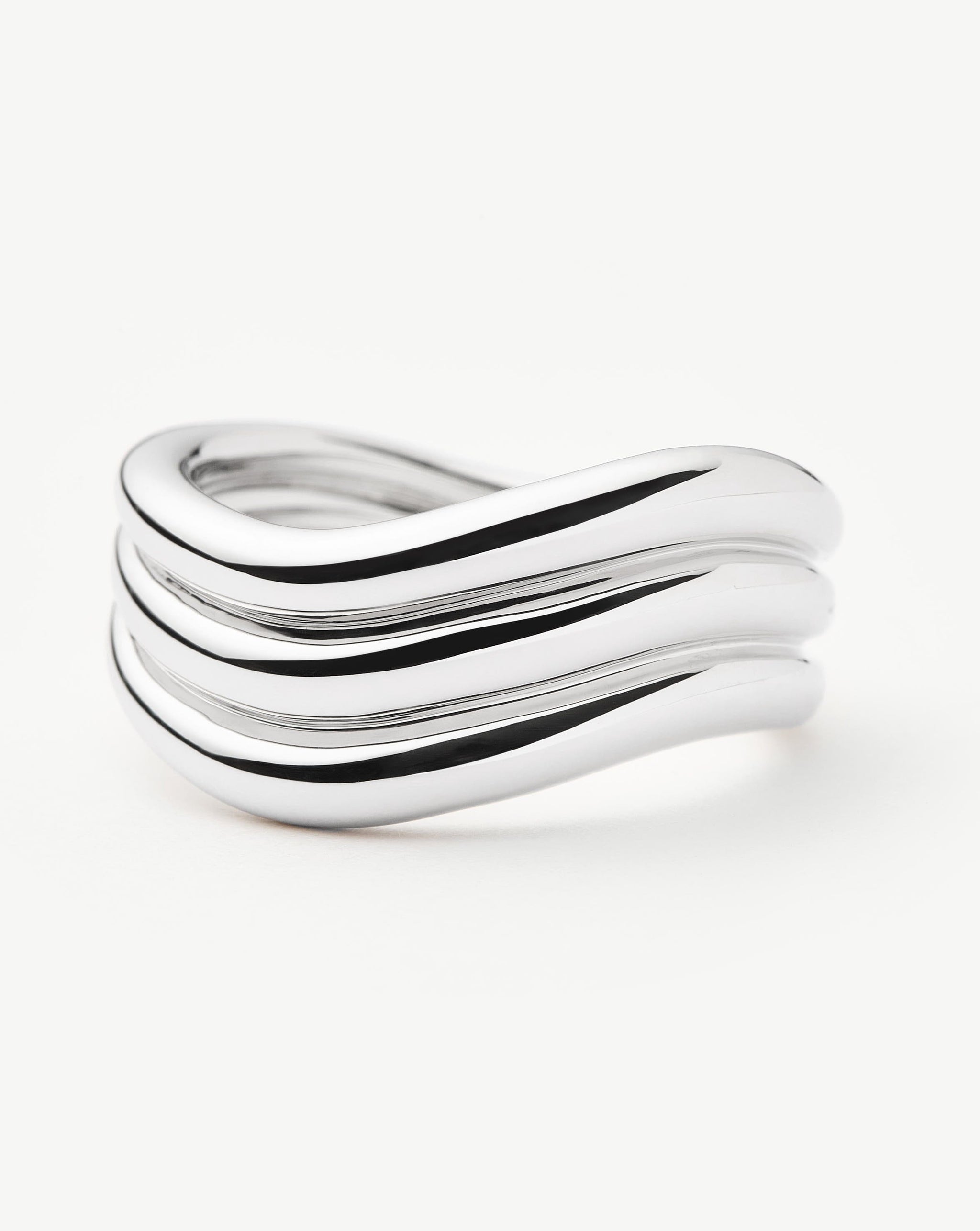 Savi Signature Triple Ring | Silver Plated Rings Missoma