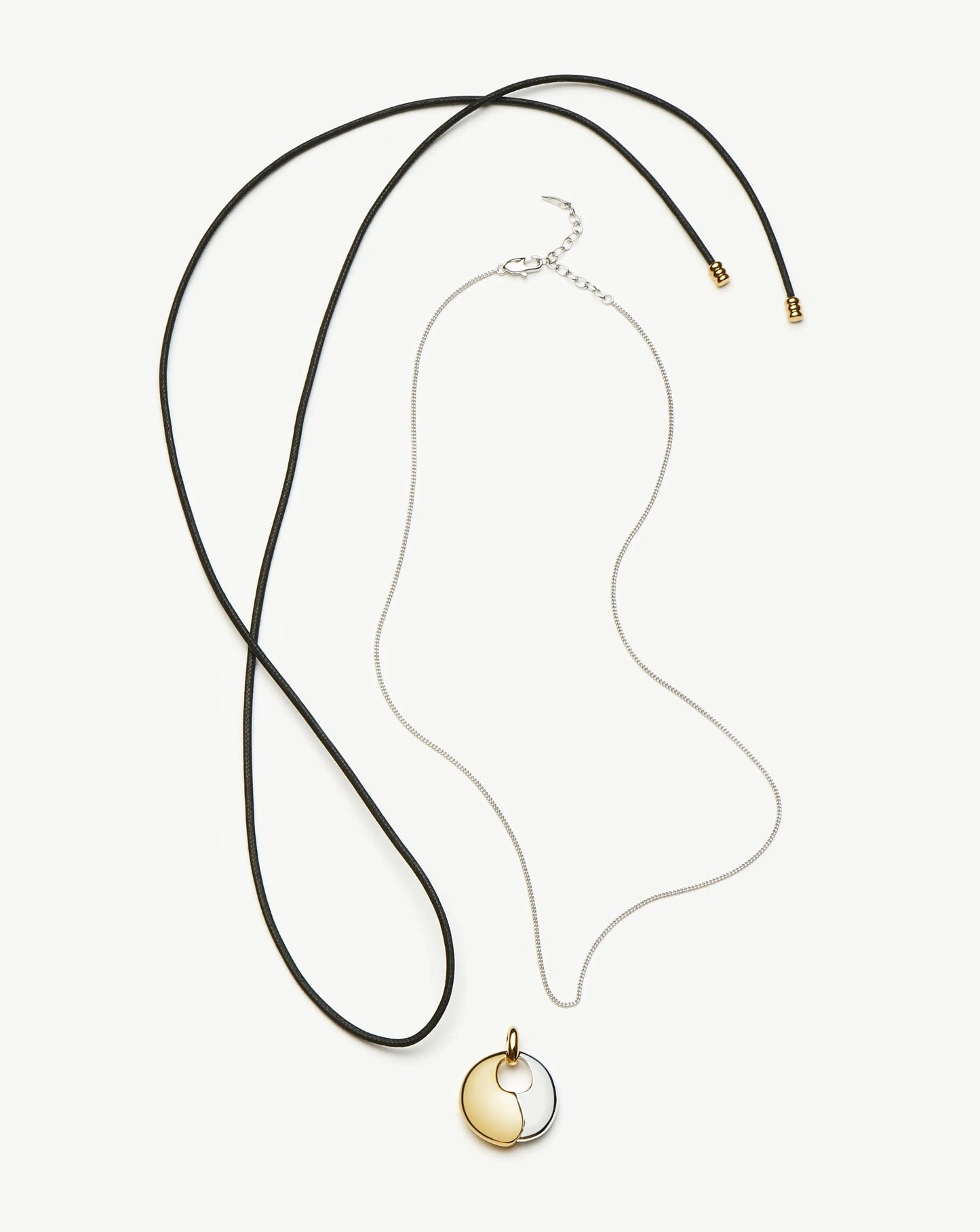 Sculptural Pebble Pendant Necklace Set | Mixed Metal Necklaces Missoma