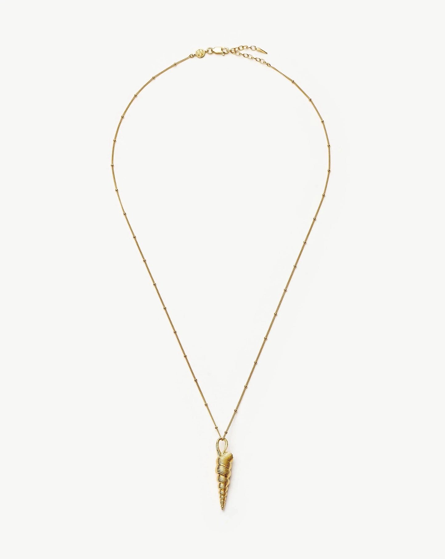 Shell Ridge Pendant Necklace | 18k Gold Plated Necklaces Missoma