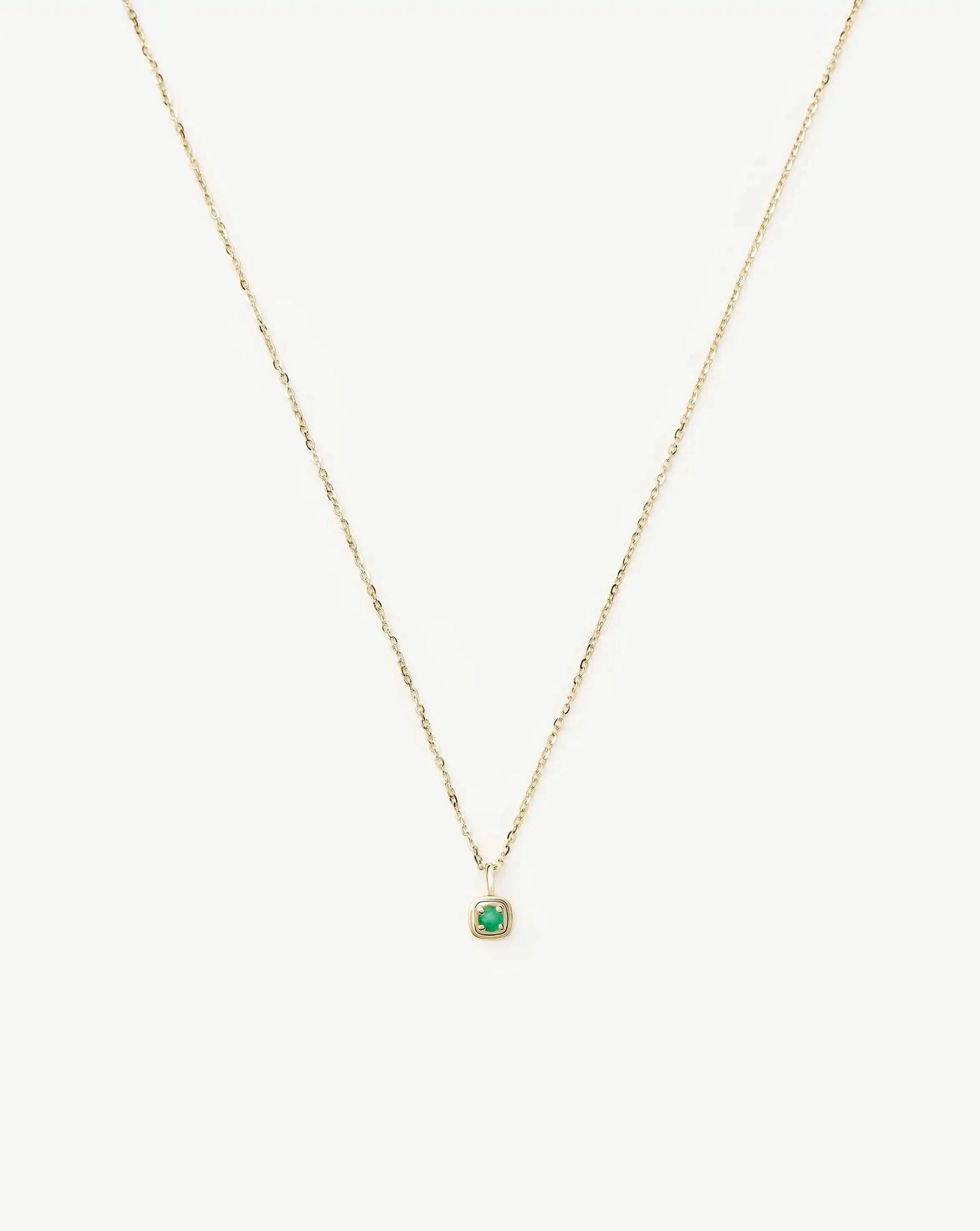 Solid Gold Birthstone Pendant Necklace | 14k Solid Gold Necklaces Missoma