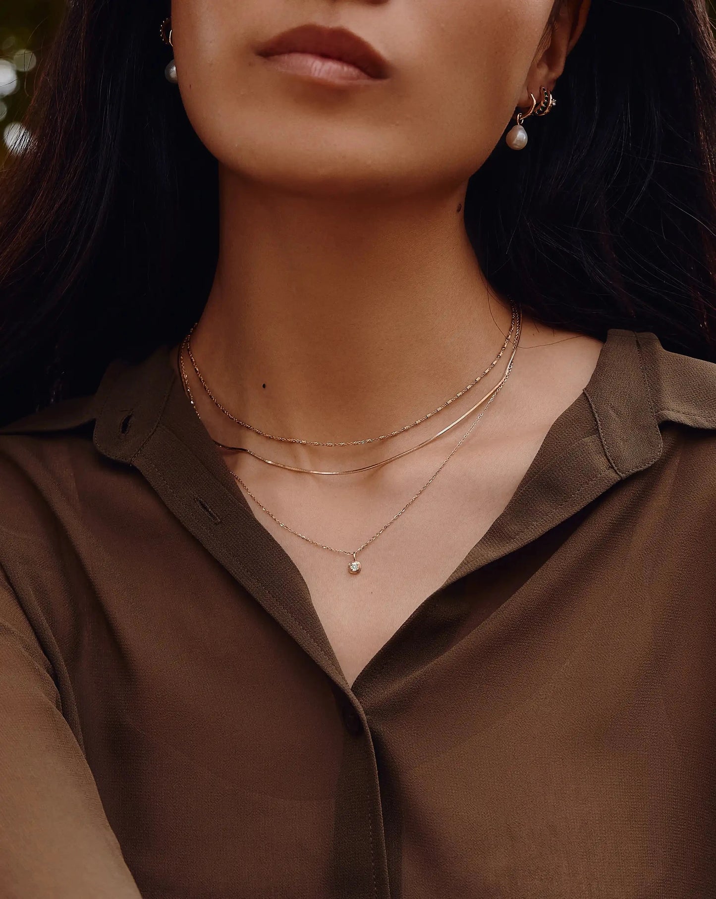 Solid Gold Birthstone Pendant Necklace | 14k Solid Gold Necklaces Missoma