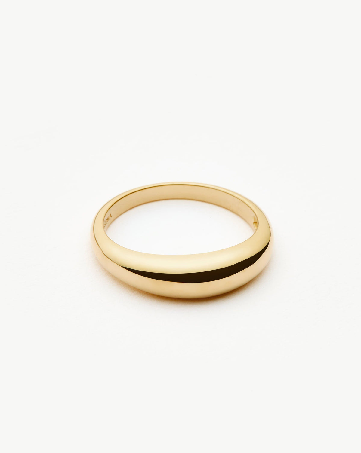 Solid Gold Classic Dome Ring | 9k Yellow Gold Rings Missoma