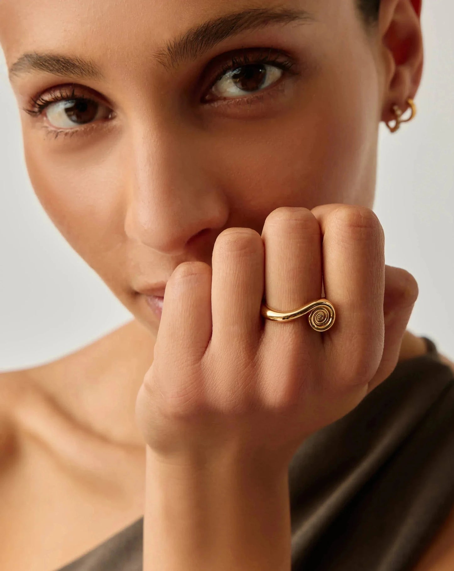Spiral Stacking Ring | 18k Gold Plated Rings Missoma