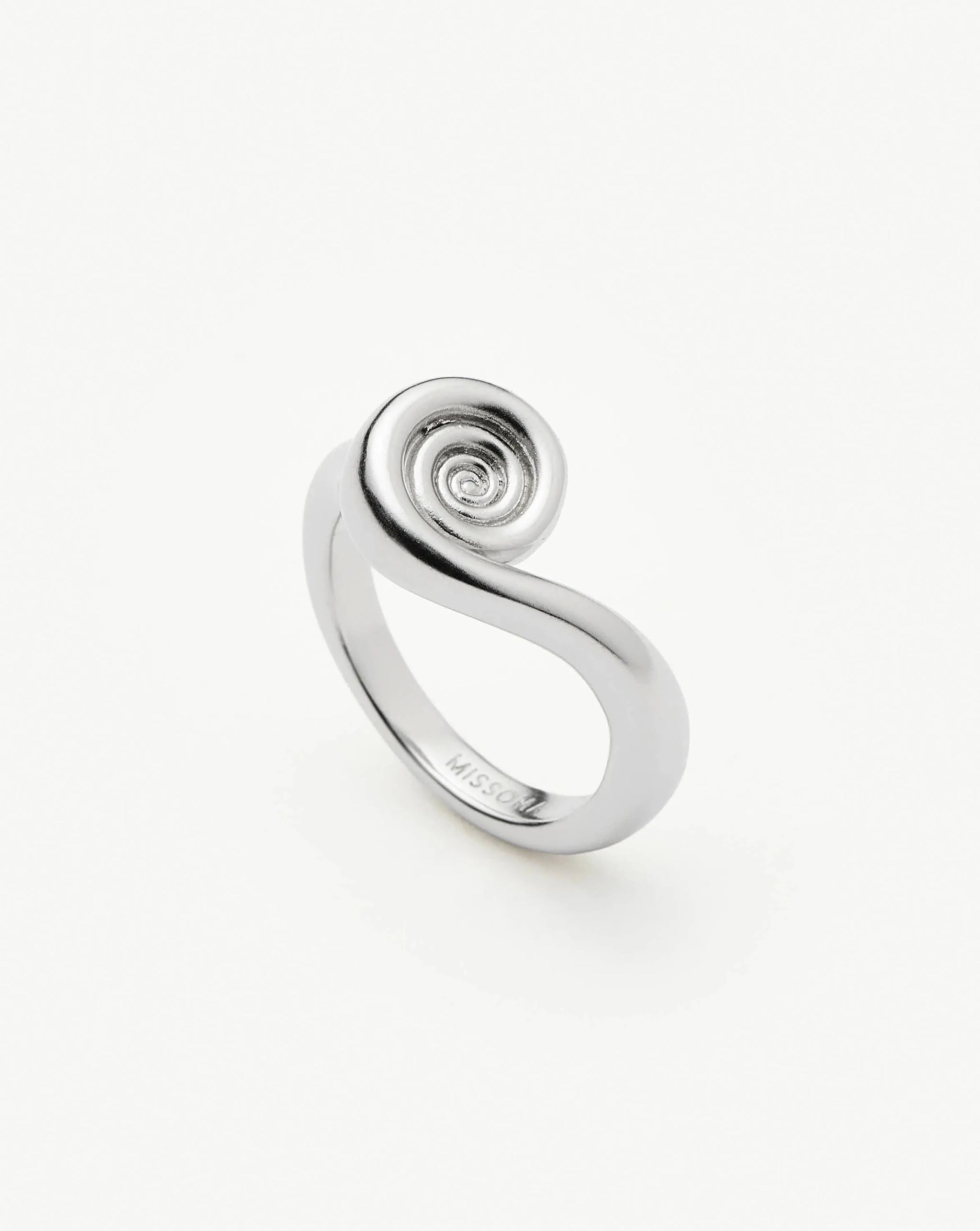 Spiral Stacking Ring | Silver Plated Rings Missoma