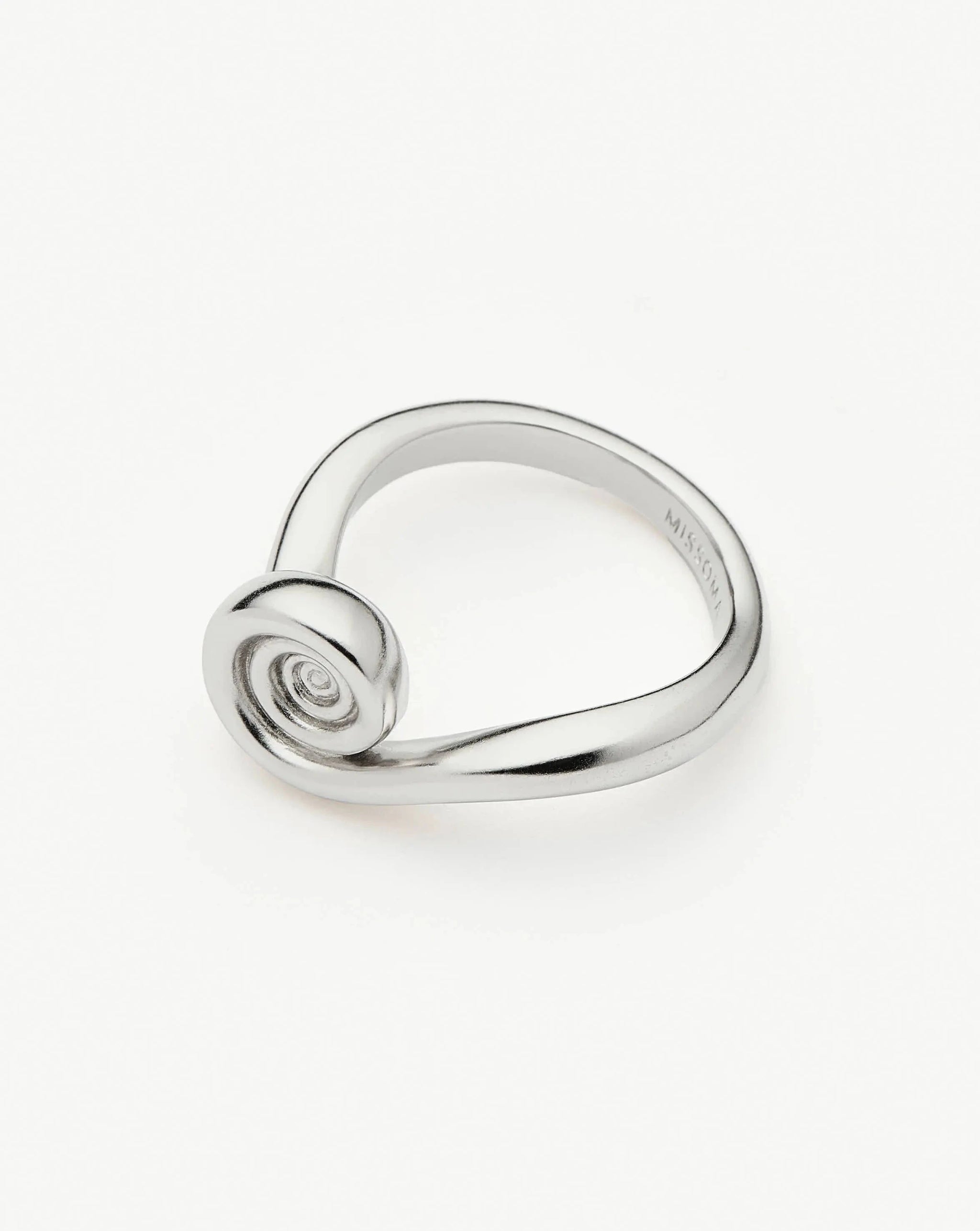 Spiral Stacking Ring | Silver Plated Rings Missoma