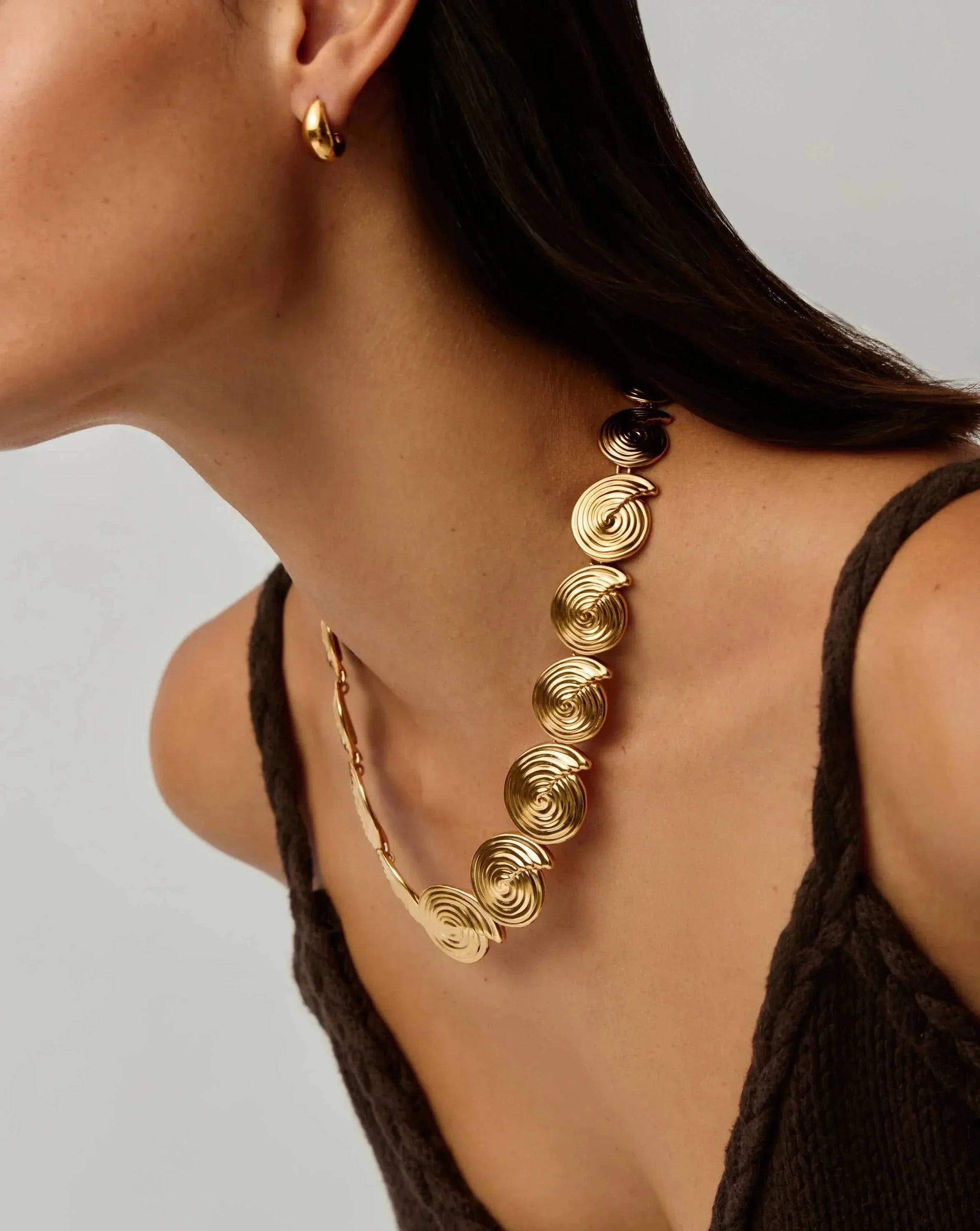Spiral Statement Chain Necklace | 18k Gold Plated Necklaces Missoma