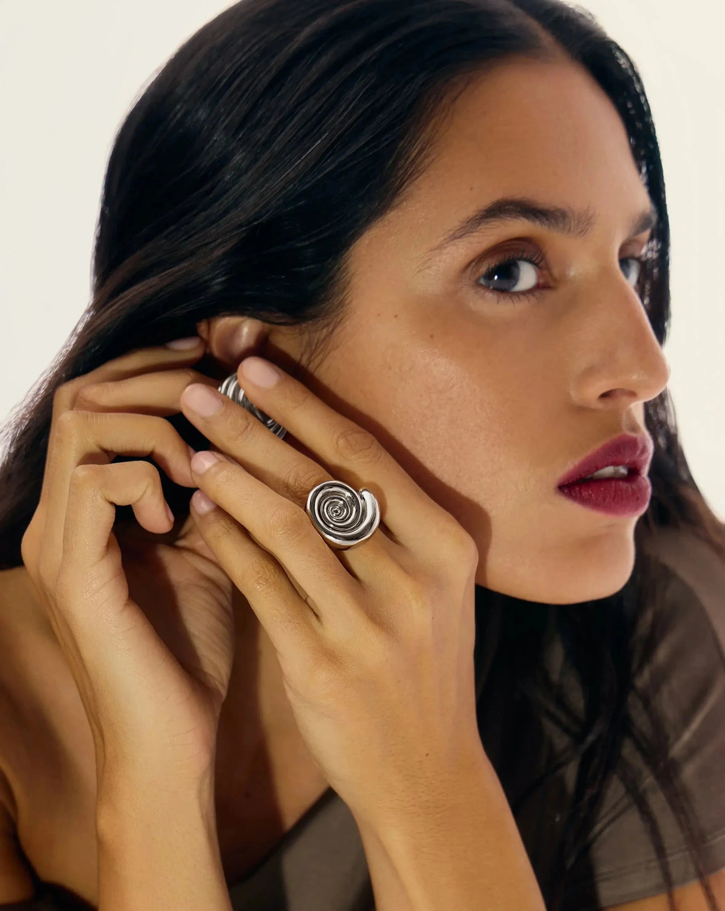 Spiral Statement Ring | Silver Plated Rings Missoma