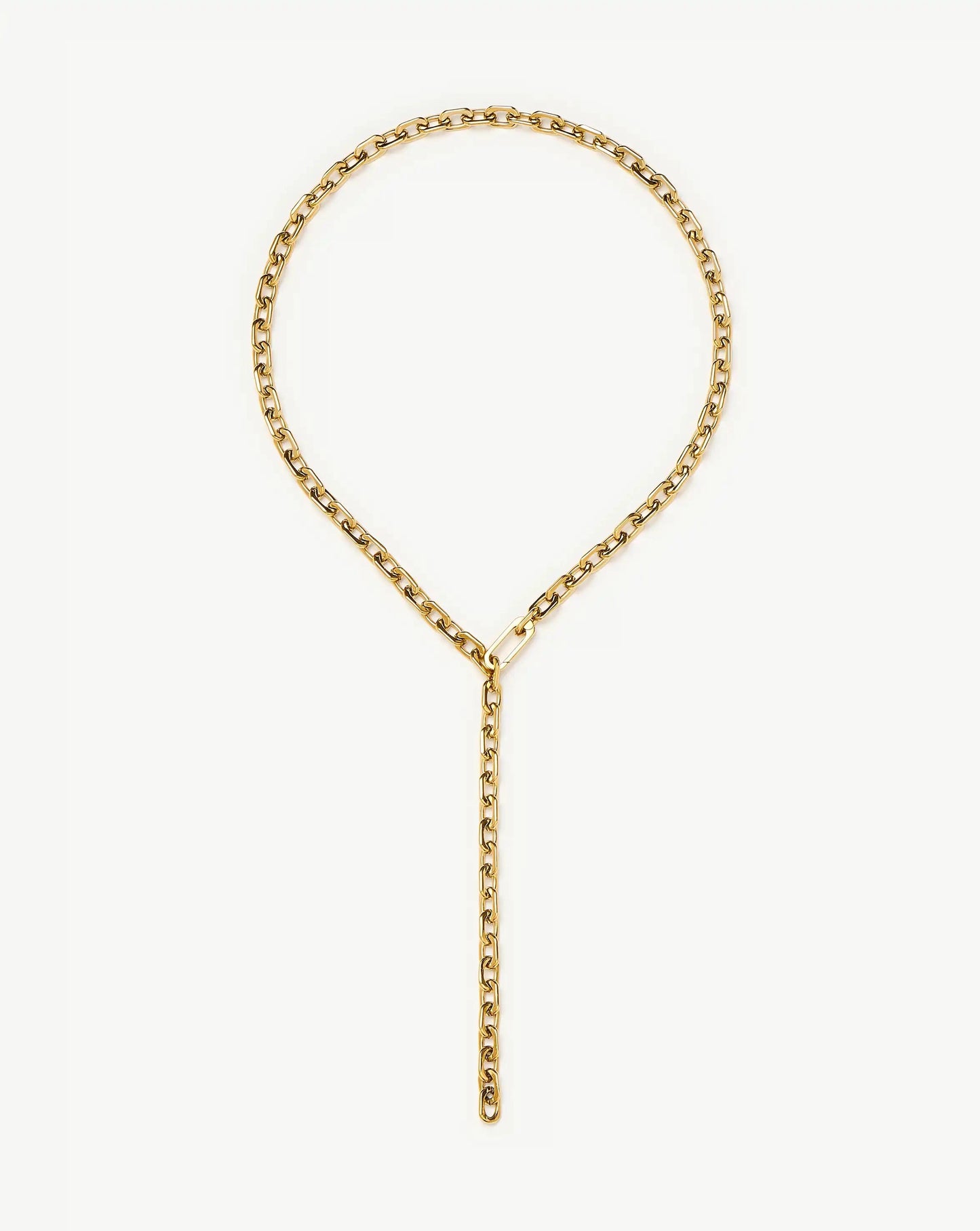 Square Paperclip Chain Necklace | 18k Gold Plated Necklaces Missoma