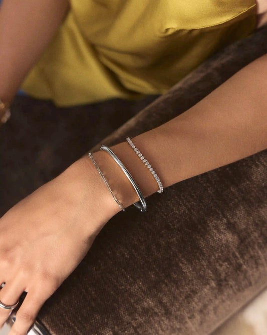 Tennis Everyday Bracelet | Platinum Plated/Cubic Zirconia Bracelets Missoma