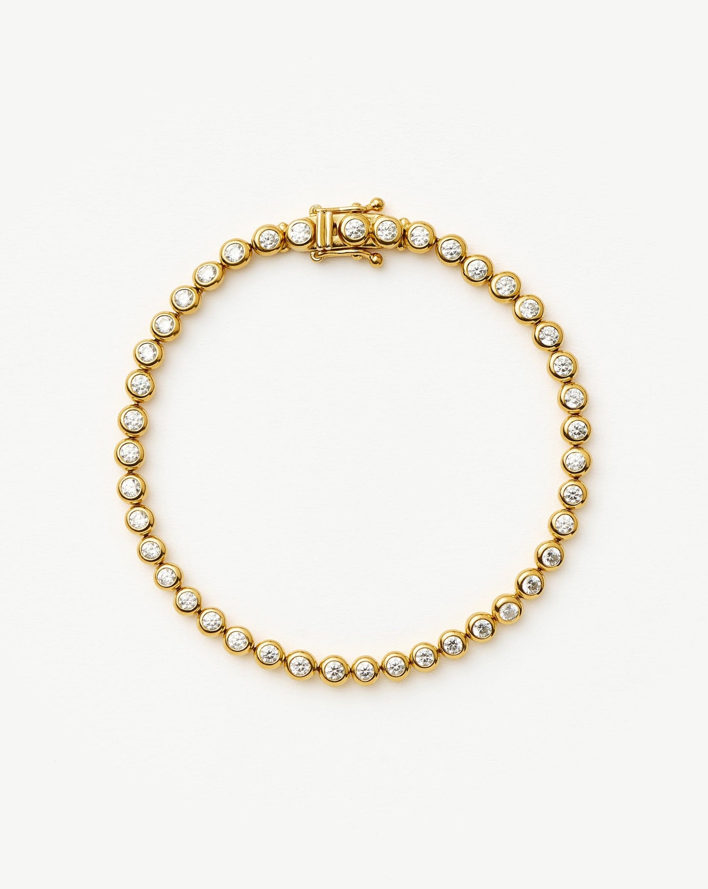 Tennis Round Bracelet | 18k Gold Vermeil Cubic Zirconia Bracelets Missoma